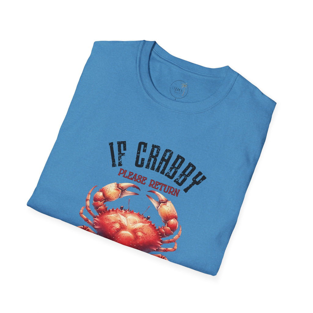 If Crabby Please Return to the Beach T-Shirt | Crab Graphic Tee