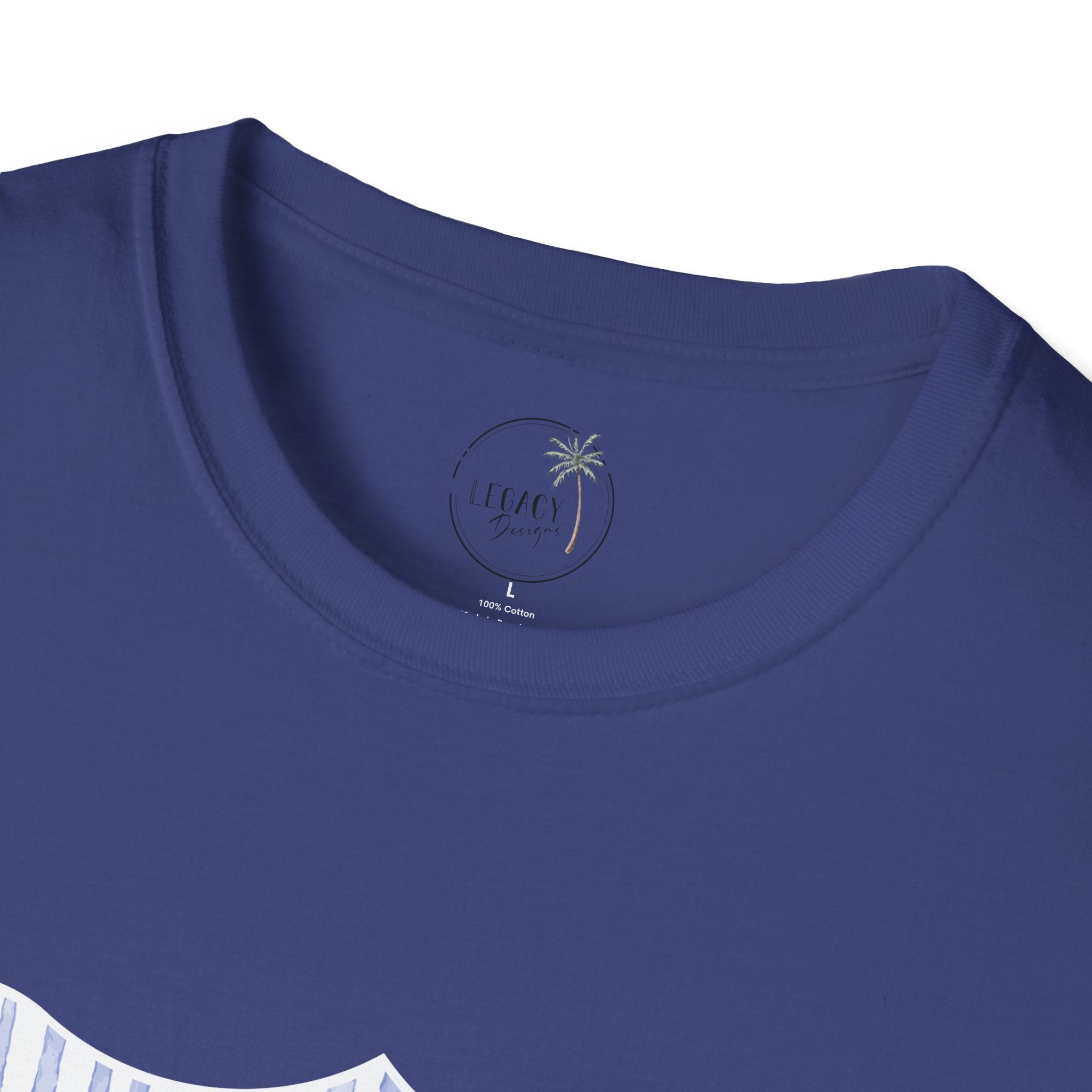 Hit the Dang Ball T-Shirt | Baseball Graphic, Red White Blue Stripes