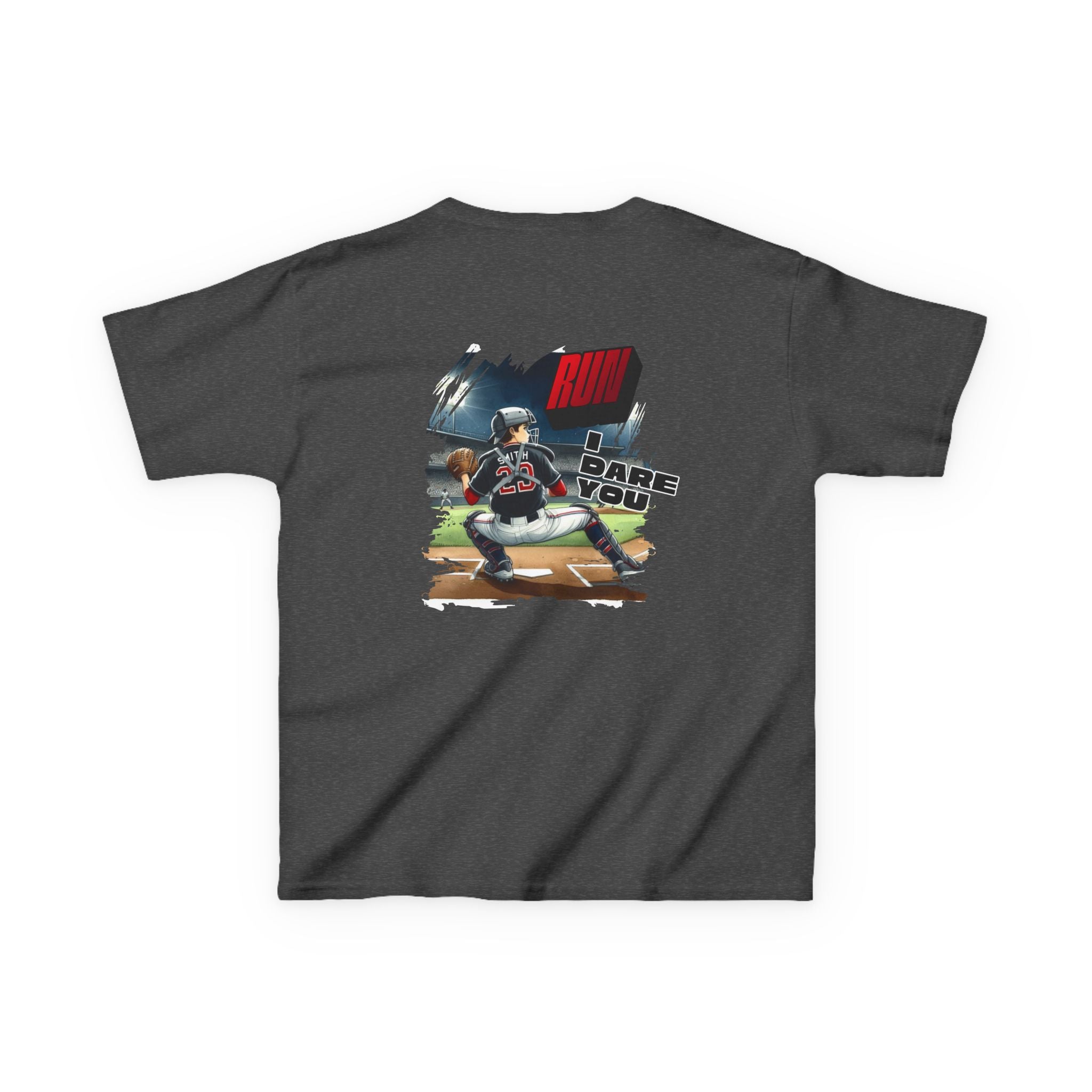 Baseball Catcher Kids Tee I Dare You Graphic tee