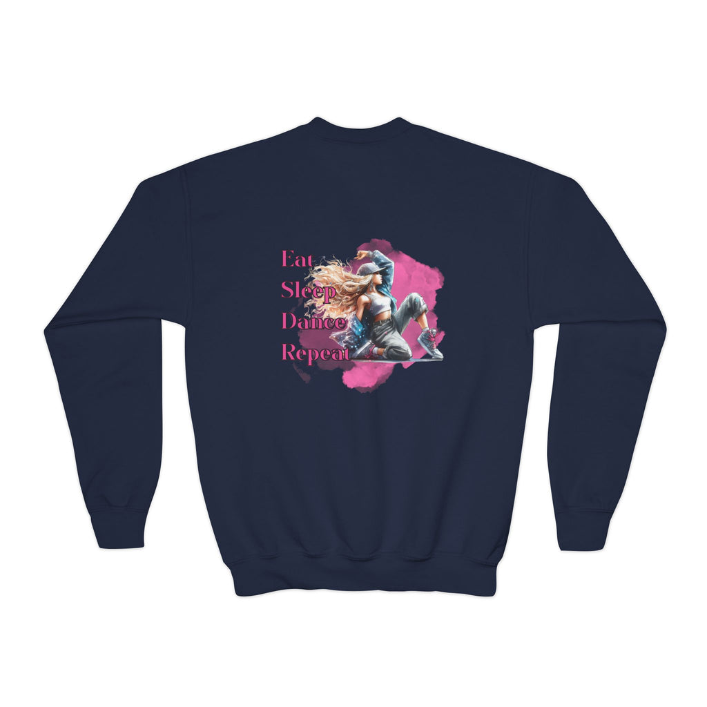 Custom Youth Dance Lovers Crewneck , Personalized Gift for Kids, Dance Sweatshirt, Fun Fashion for Youth, Kids' Activewear