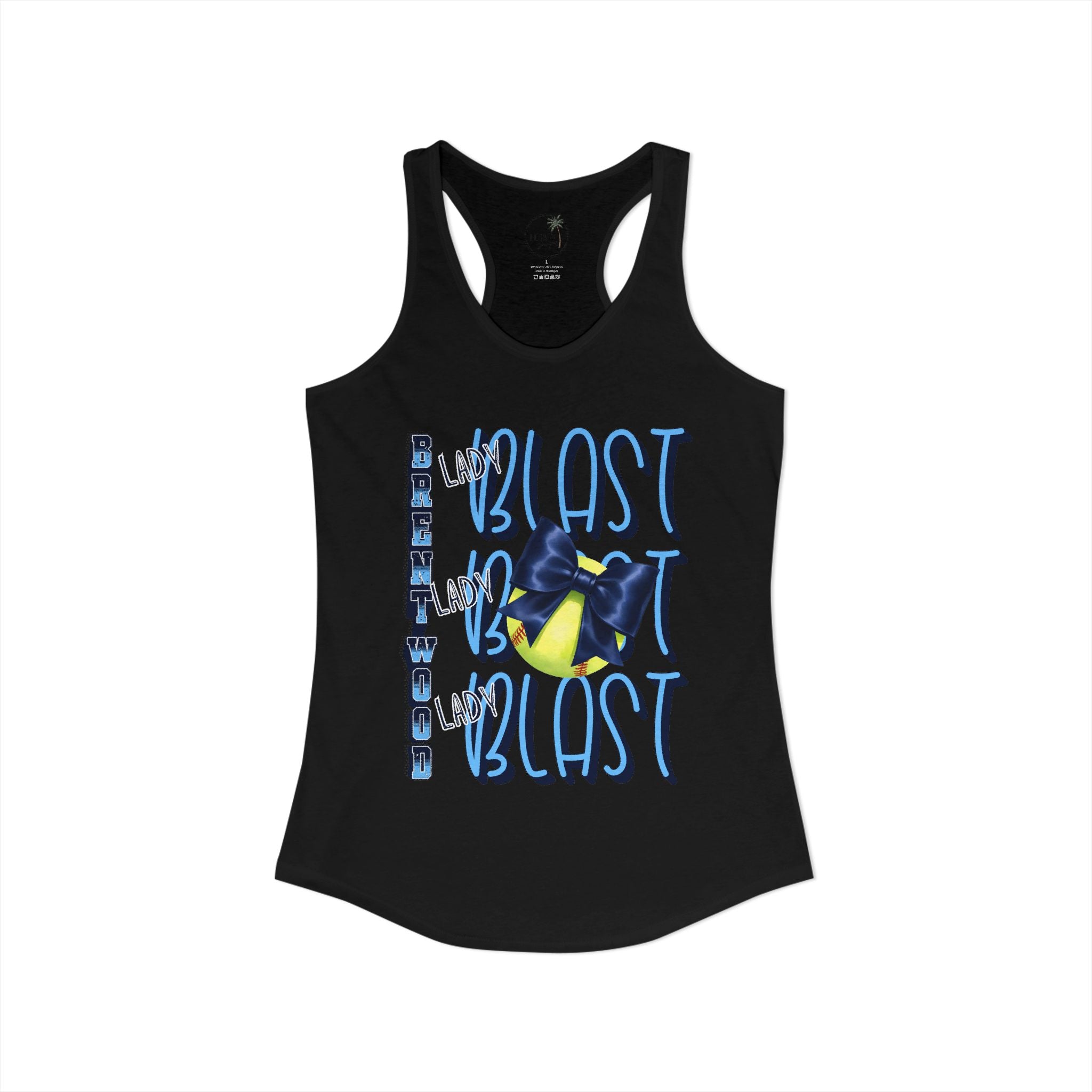 Lady Blast Softball Spirit Tank  Women's Ideal Racerback Tank