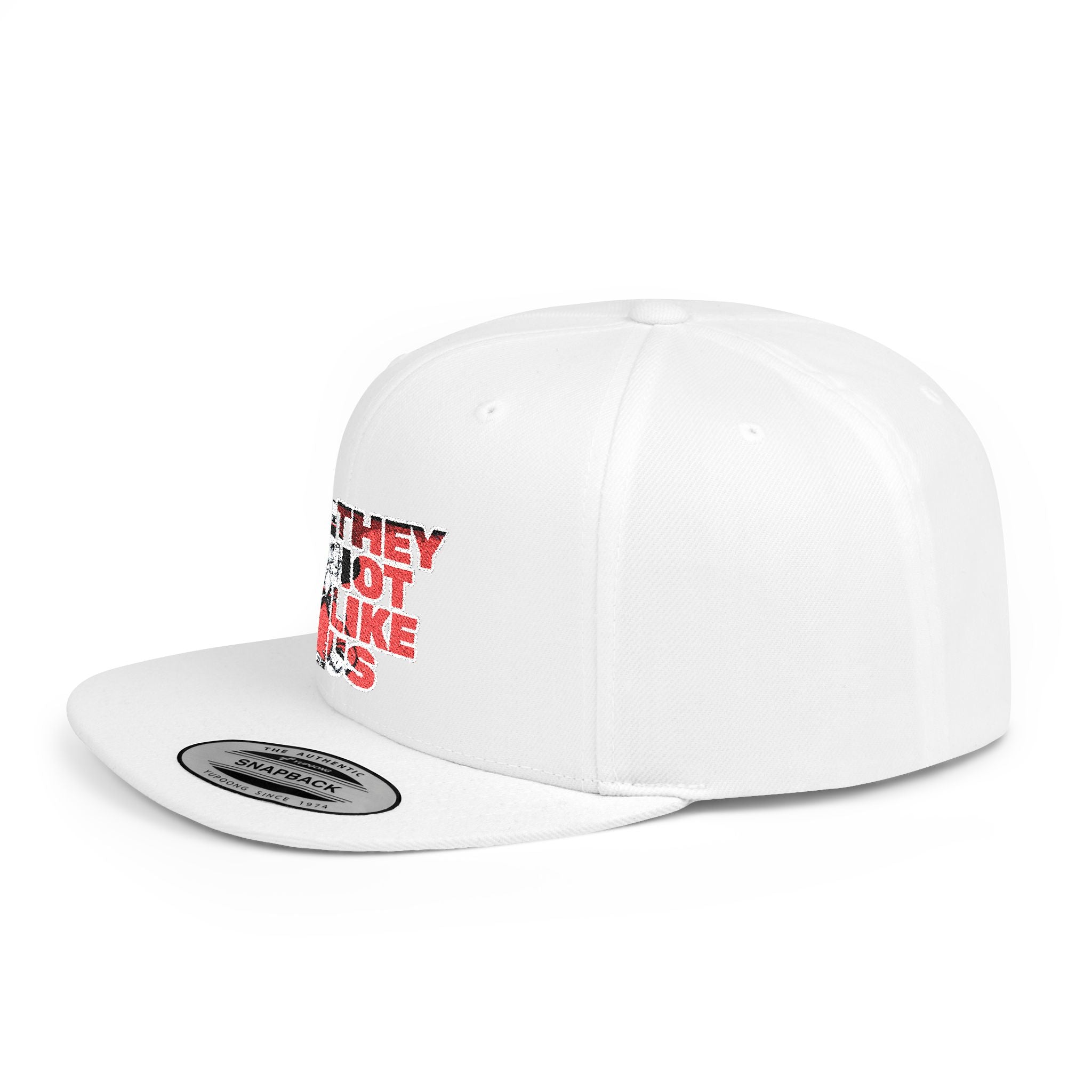 Rebel-They Not Like Us Flat Bill Snapback Hat, Team Spirit Cap, Gift for sports Mom/Dad, Game Day Accessory,