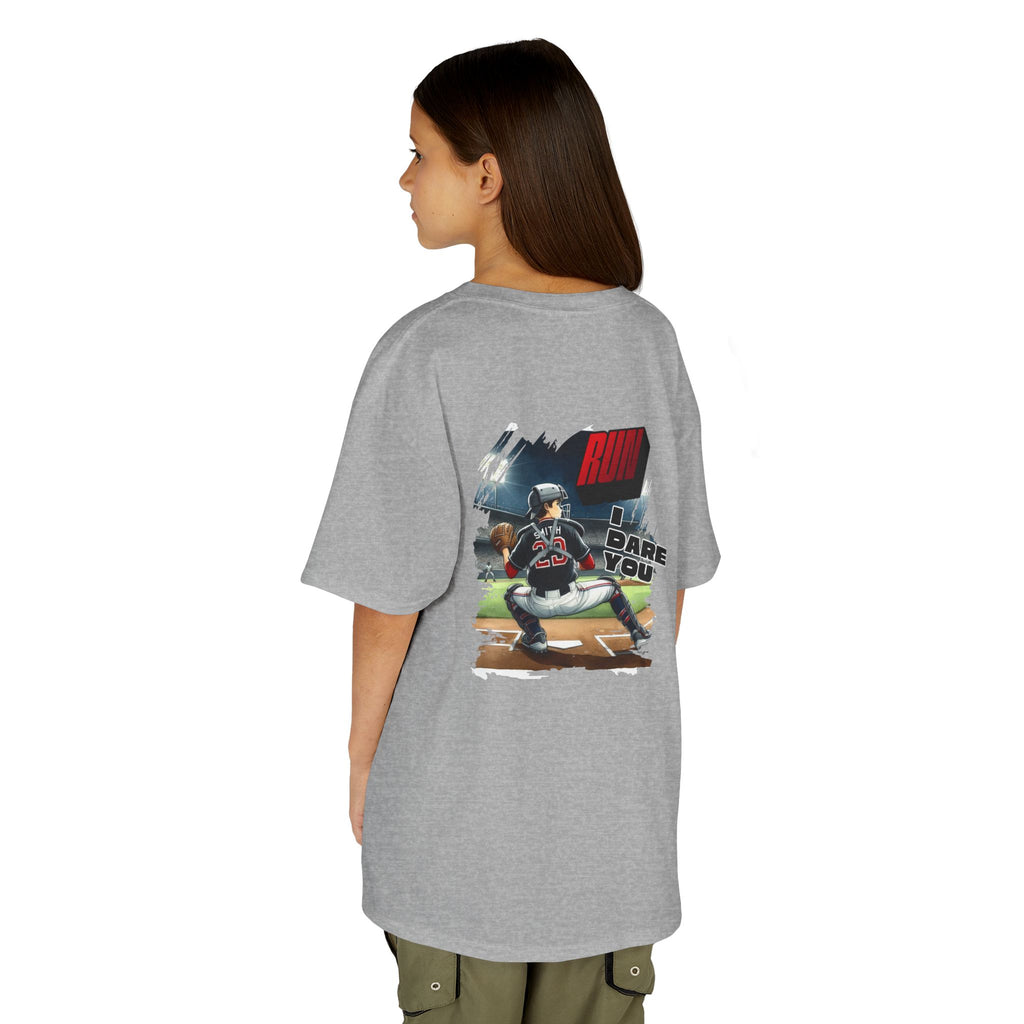 Baseball Catcher Kids Tee I Dare You Graphic tee