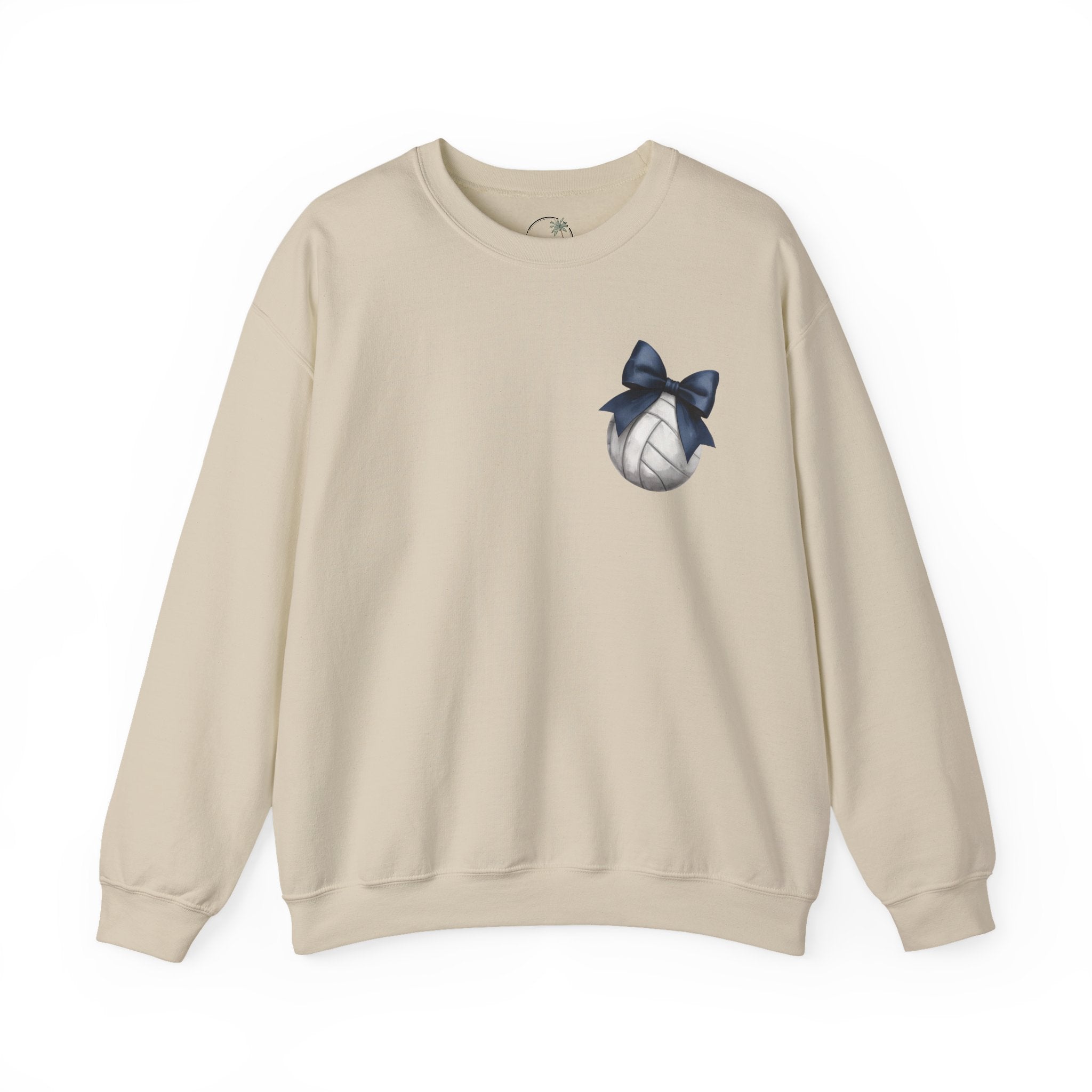 Falcons Freedom with Navy Bow Crewneck Sweatshirt