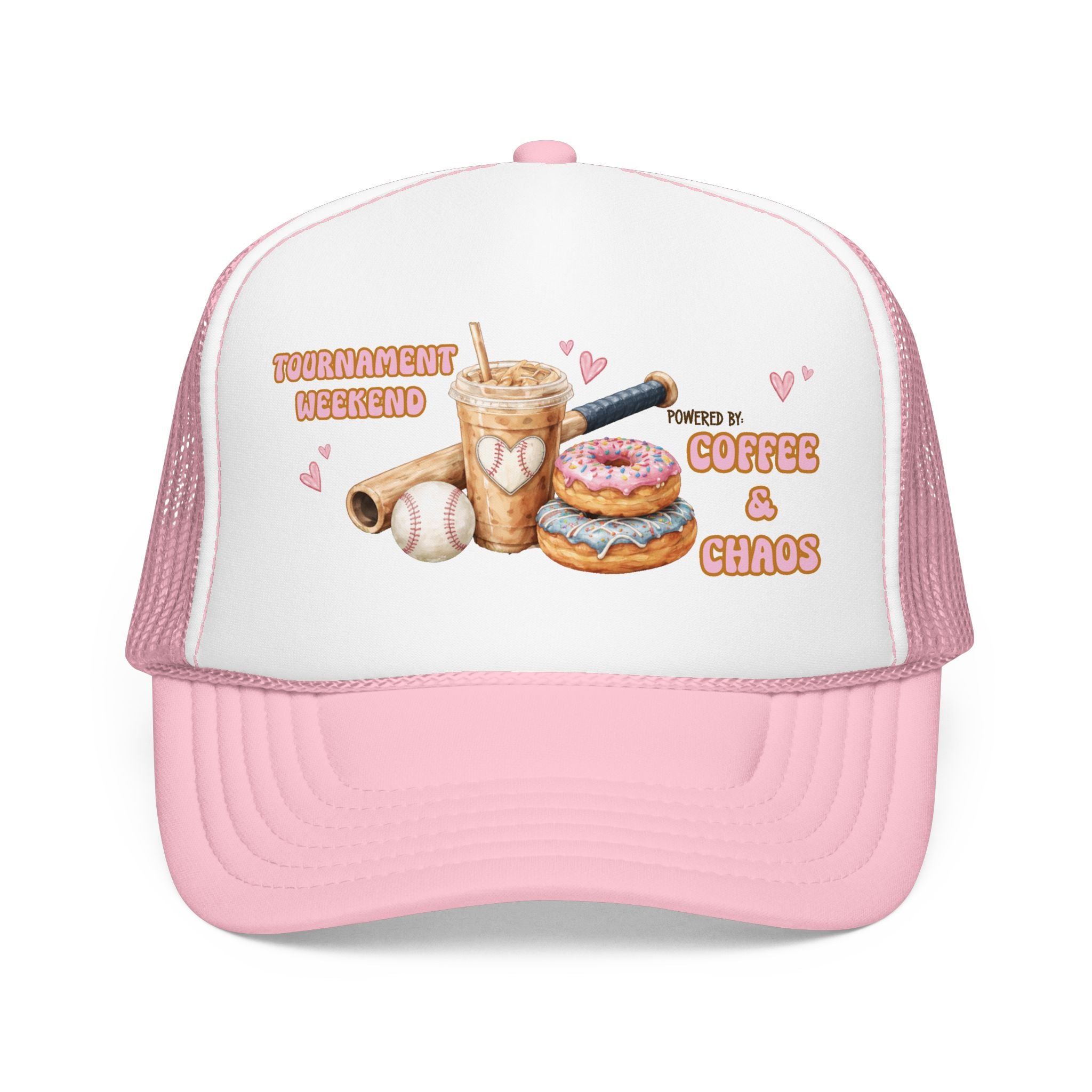 Tournament Weekend Trucker Hat — "Fueled by Coffee & Chaos" Baseball Cap