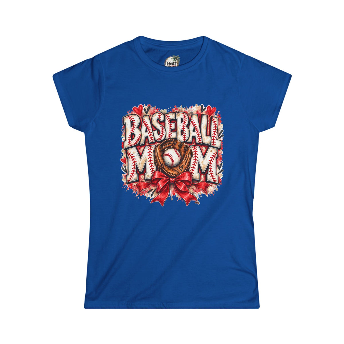 Baseball Mom tee | Women's baseball mom shirt, softball glove graphic