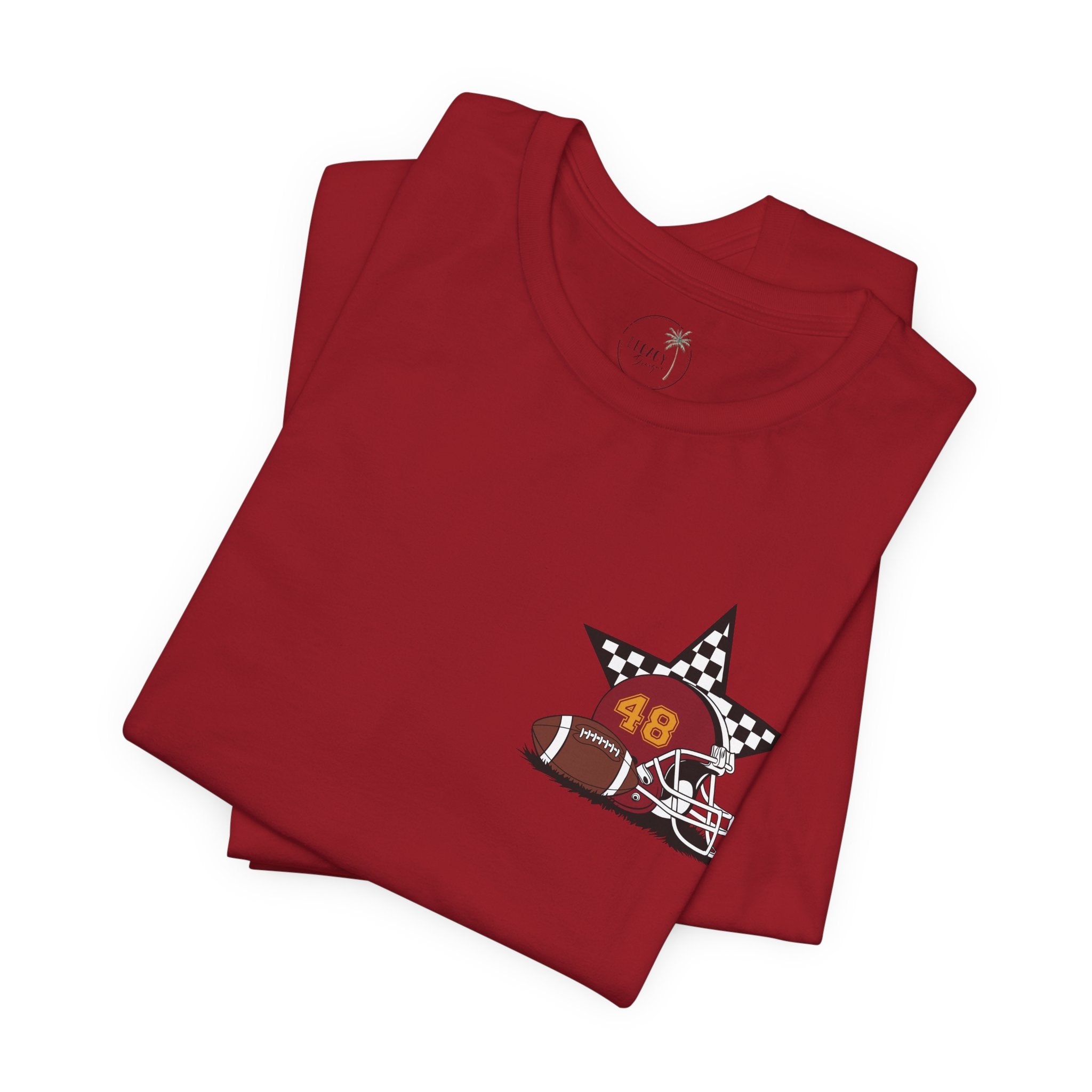My Favorite Player Calls Me Mom Football T-Shirt | Proud Football Mom Tee | Game Day Shirt for Moms | Sports Mom Gift