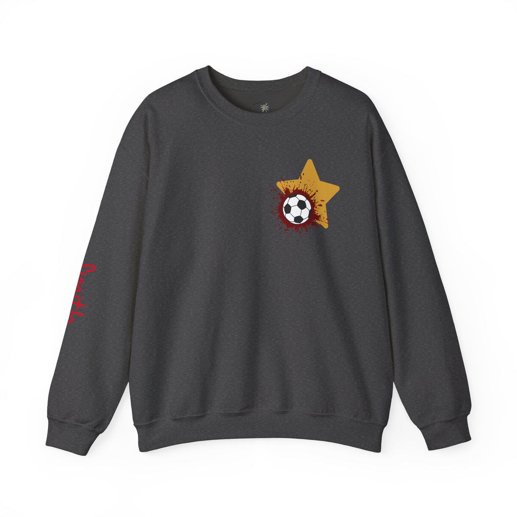 Liberty Soccer Player Crewneck Sweatshirt | My Favorite Player Back Print