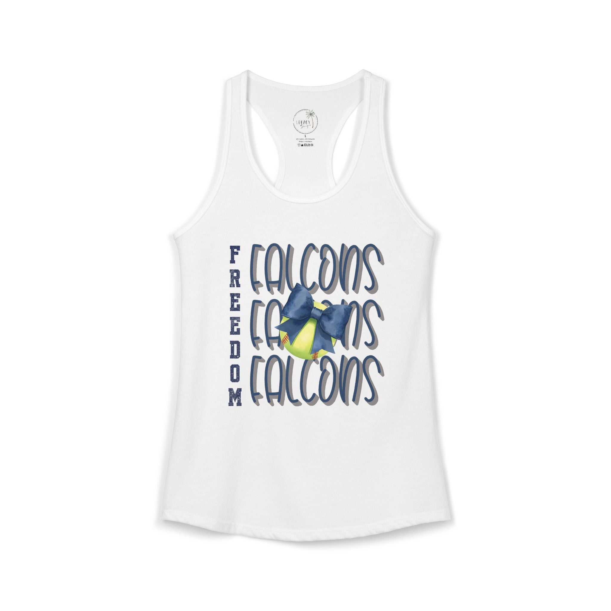 Falcons Softball Tank Women's Ideal Racerback Tank