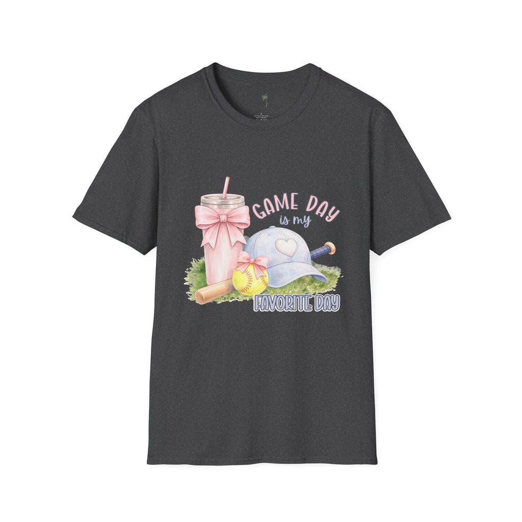 Softball Game Day is my Favorite T-Shirt | Baseball Cap, Cute Sports Design