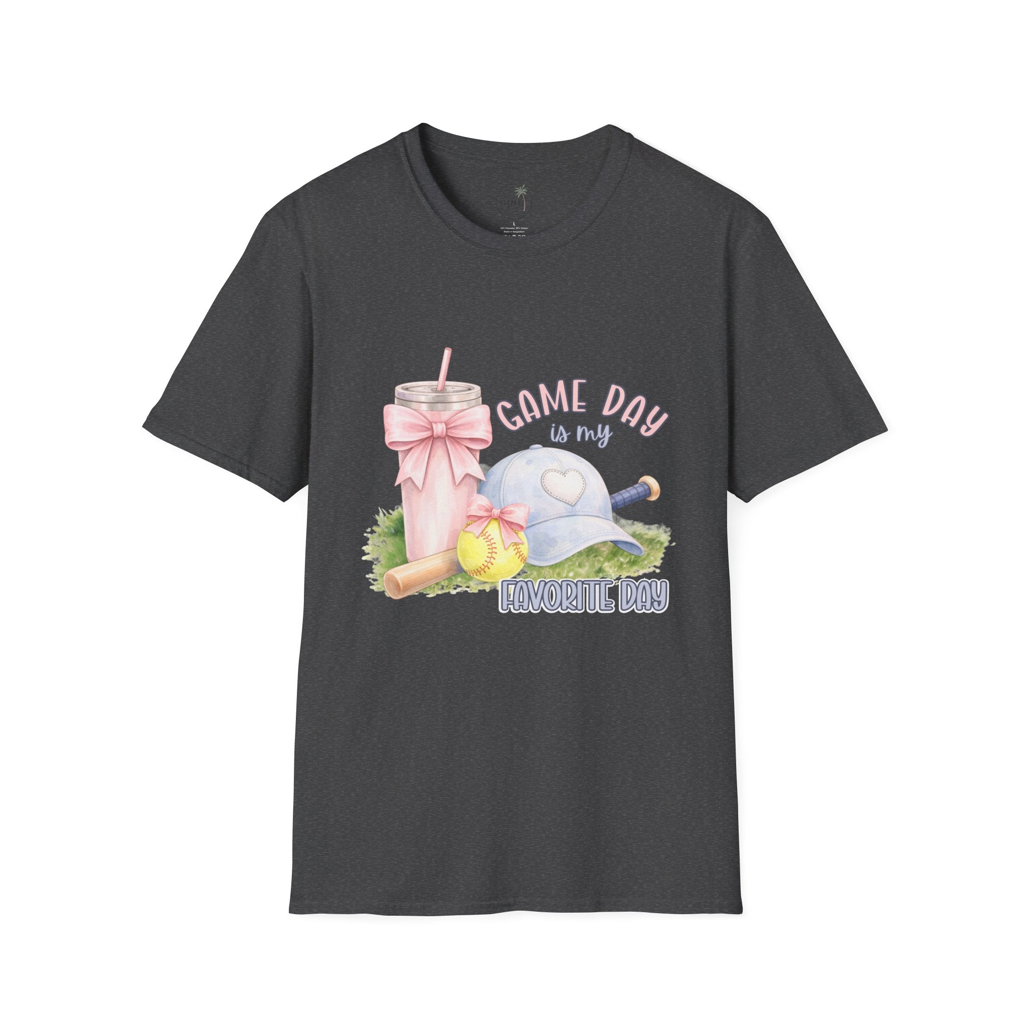 Softball Game Day is my Favorite T-Shirt | Baseball Cap, Cute Sports Design