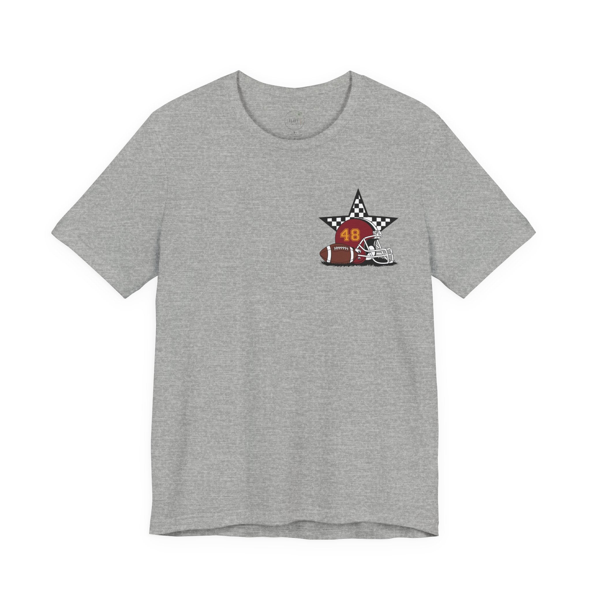 My Favorite Player Calls Me Mom Football T-Shirt | Proud Football Mom Tee | Game Day Shirt for Moms | Sports Mom Gift