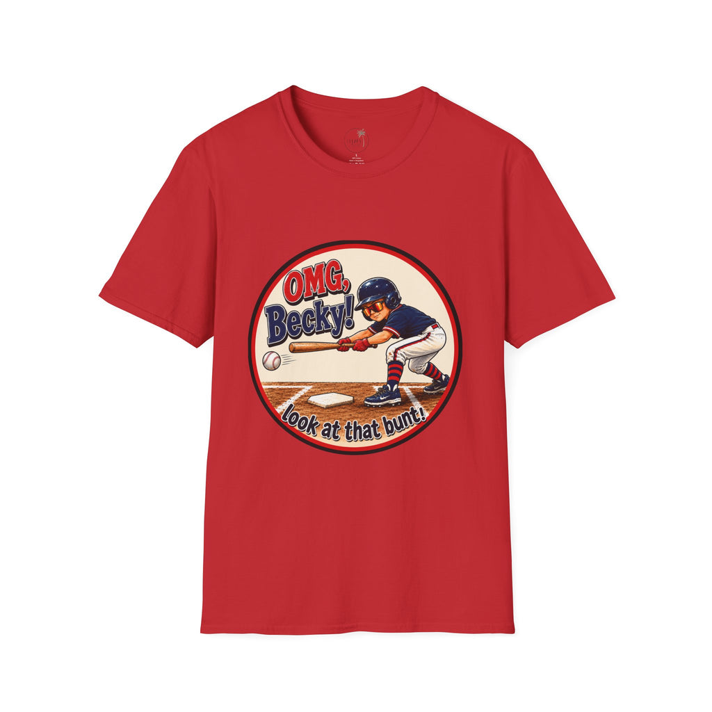 OMG Becky 'Look at That Bunt' Baseball T-Shirt — Retro Batter Graphic Tee