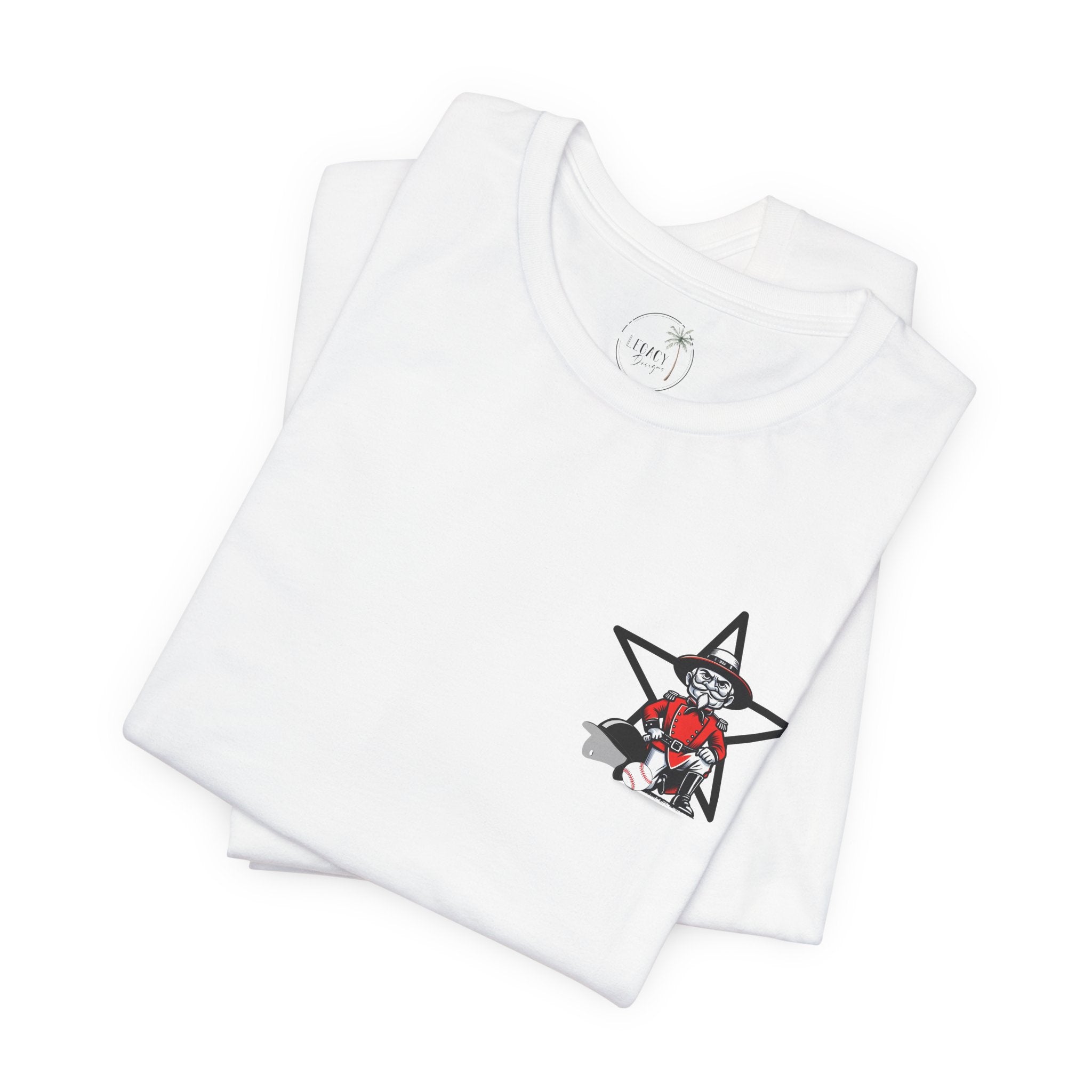 Rebel Baseball Tee, Unisex Short Sleeve Shirt, Graphic T-Shirt, Sporty Apparel, Casual Wear, Gift for Fans