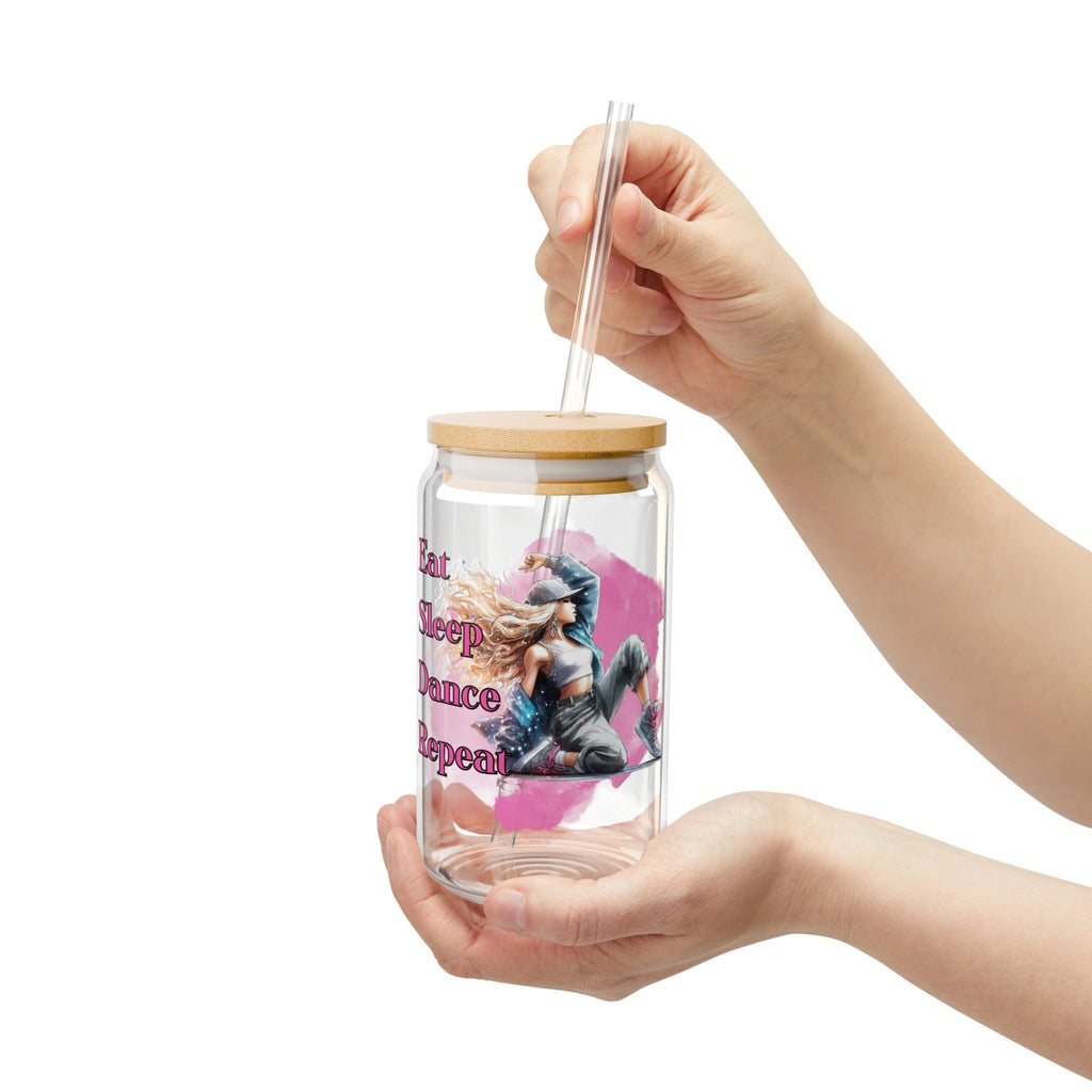 Dancer sipper Glass- 16oz Eco Friendly, Makes a great gift for the Dancer in your life!