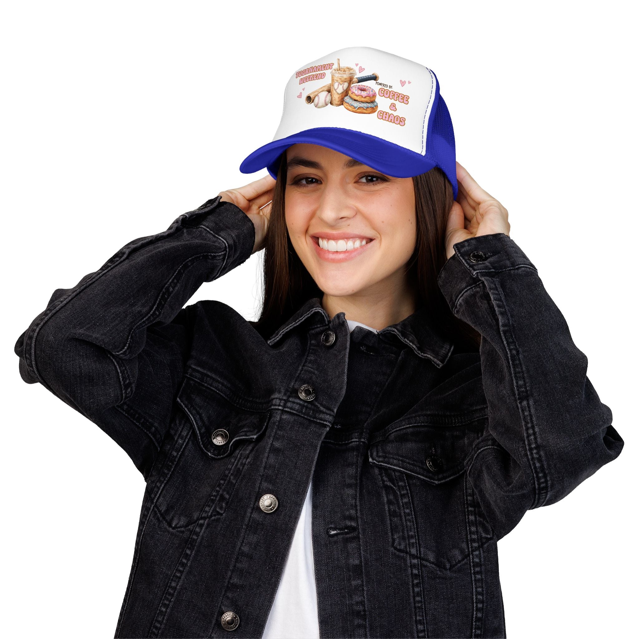 Tournament Weekend Trucker Hat — "Fueled by Coffee & Chaos" Baseball Cap
