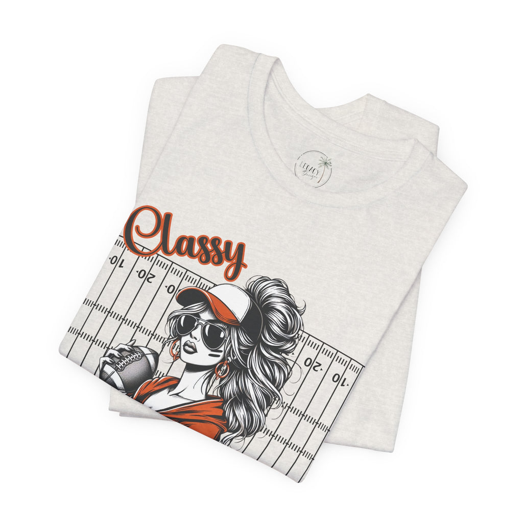 Classy Til Kickoff Football T-Shirt | Womens Game Day Tee | Cute Football Mom Shirt | Tailgate Outfit Fall Sports Fan Gift