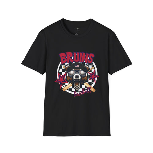 Bruins Baseball Bear T-Shirt | Vintage Helmet, Crossed Bats