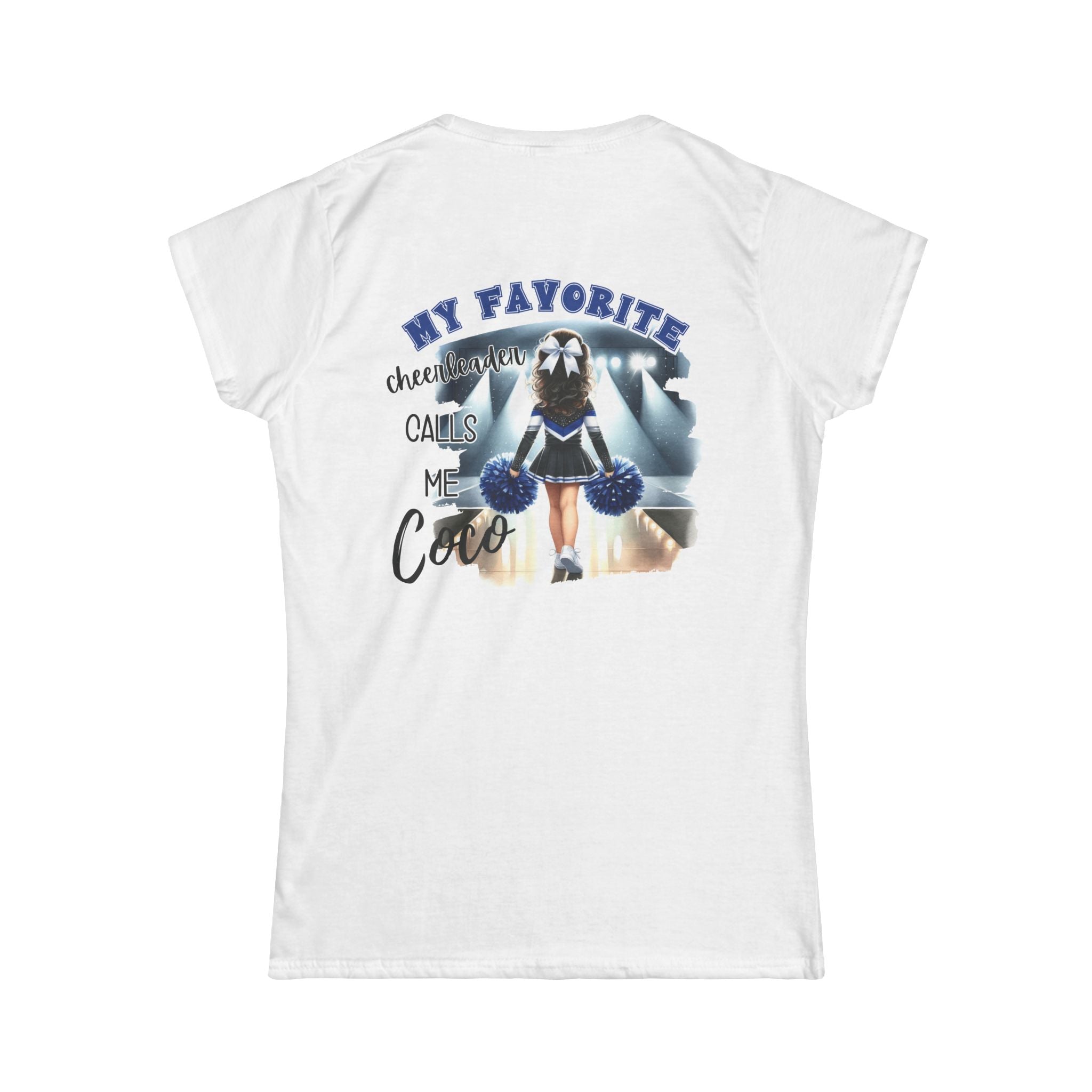 My Favorite Cheerleader Calls Me Coco T-Shirt | Cheer Mom Tee