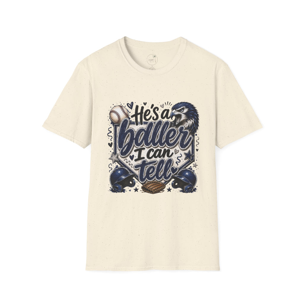Falcon Baseball 'He's a Baller I Can Tell' T‑Shirt