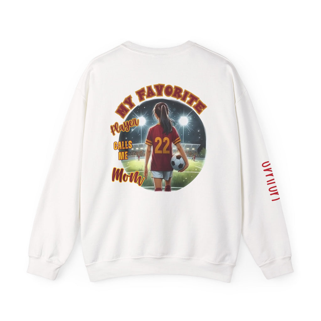 Liberty Soccer Player Crewneck Sweatshirt | My Favorite Player Back Print