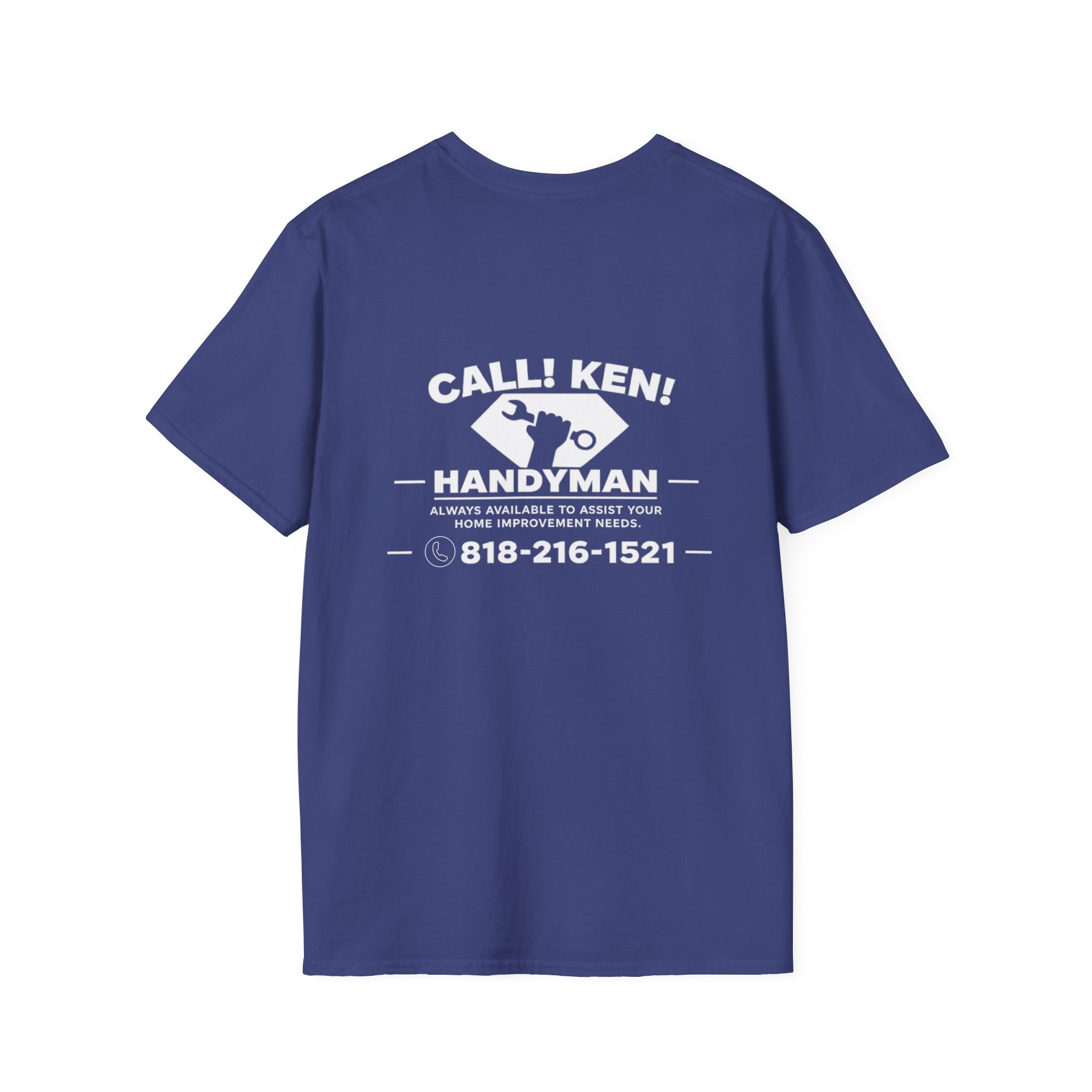 Call Ken! Handyman T-Shirt | Wrench Logo, Retro Trade Shirt