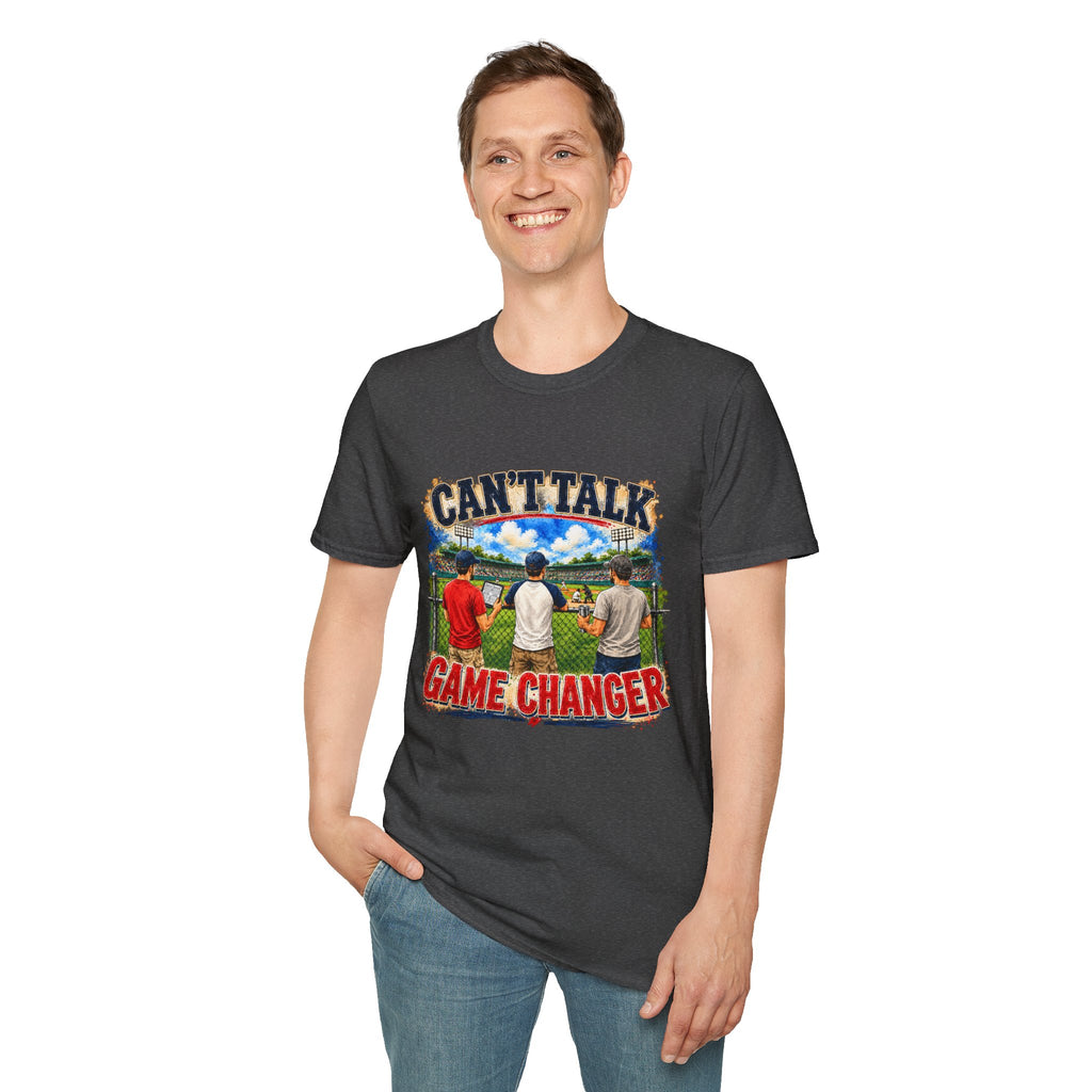 Can't Talk Game Changer T-Shirt | Baseball Field Scene