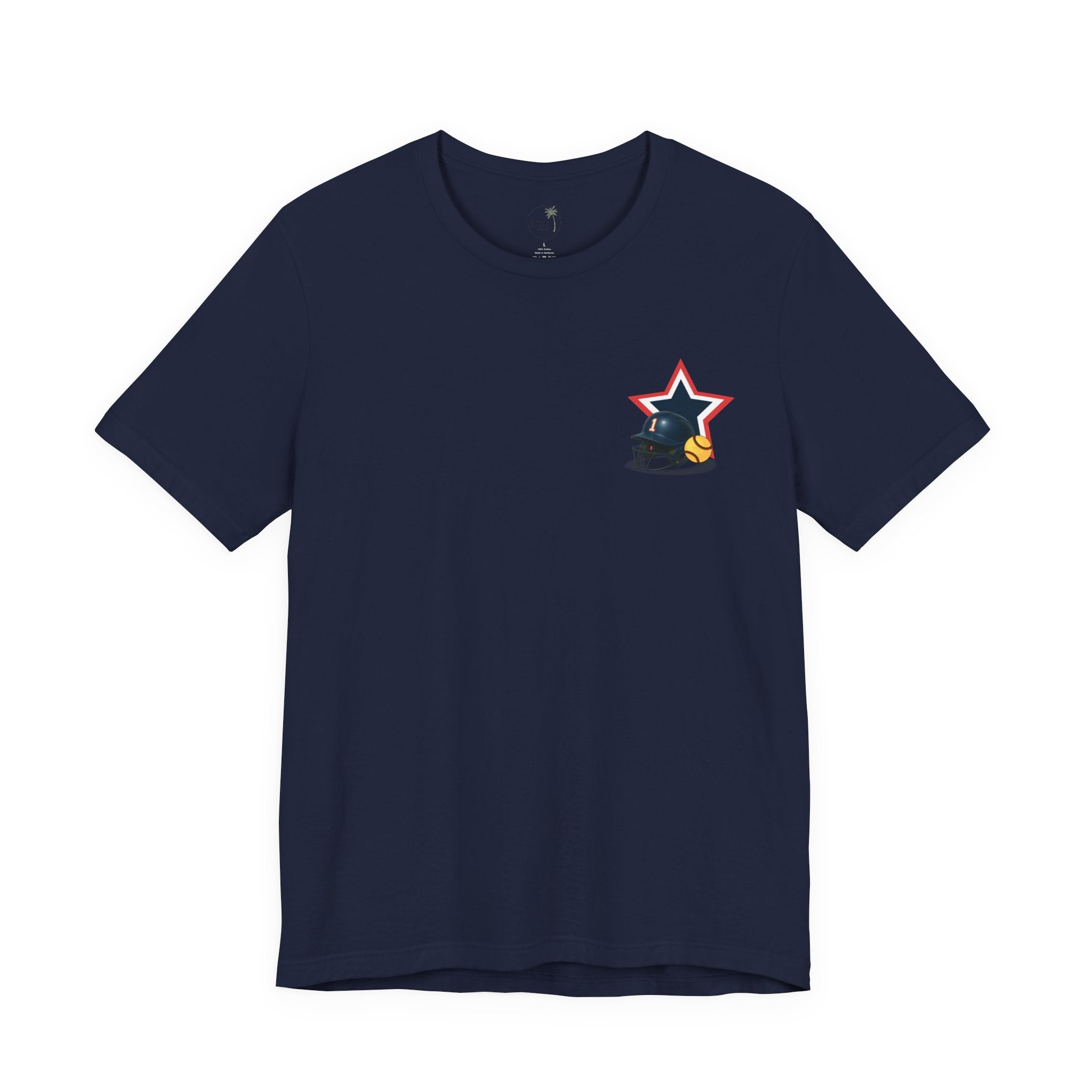 My Favorite Player Calls Me Mom Softball T-Shirt | Proud Softball Mom Tee | Game Day Shirt | Sports Mom Gift with Pocket Design