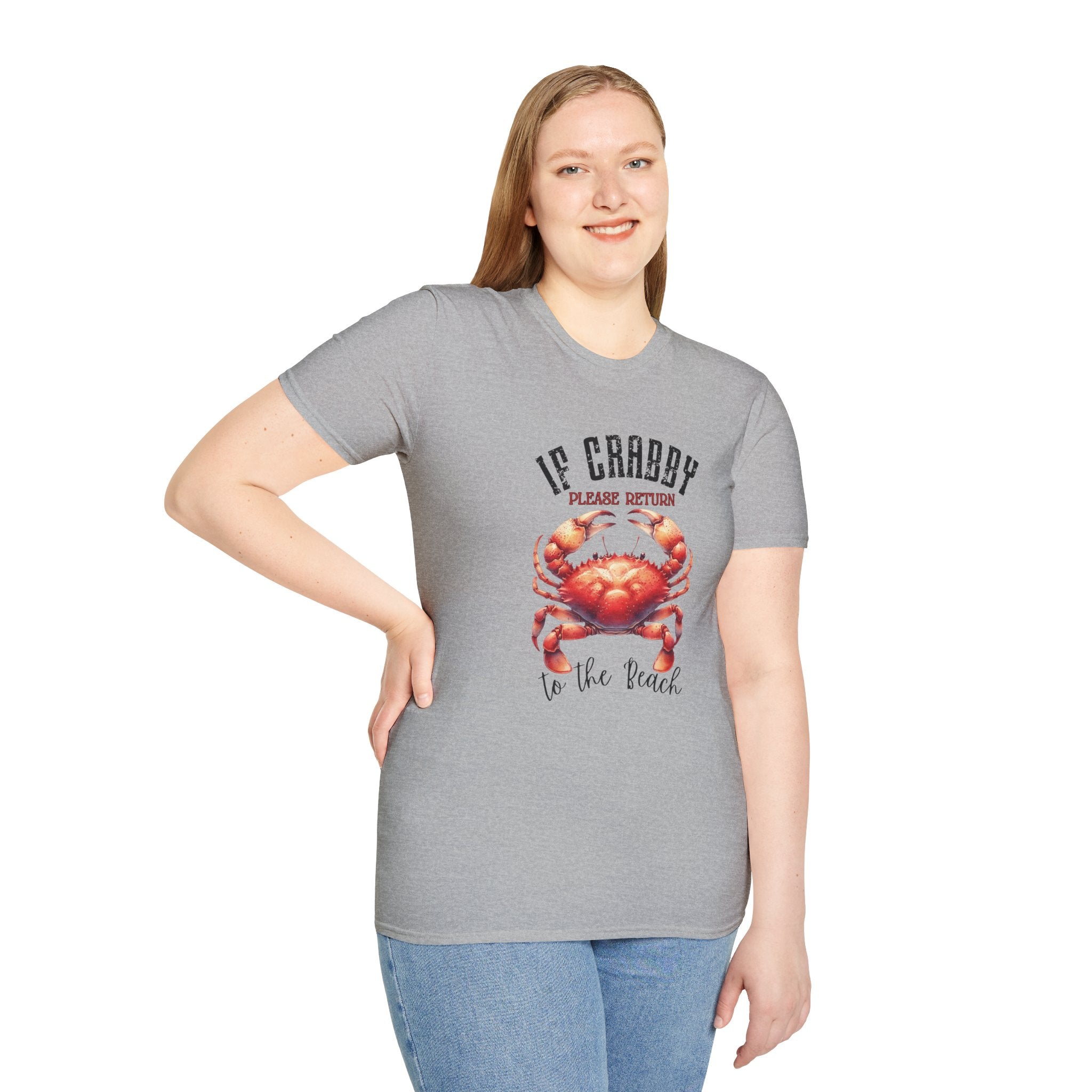 If Crabby Please Return to the Beach T-Shirt | Crab Graphic Tee