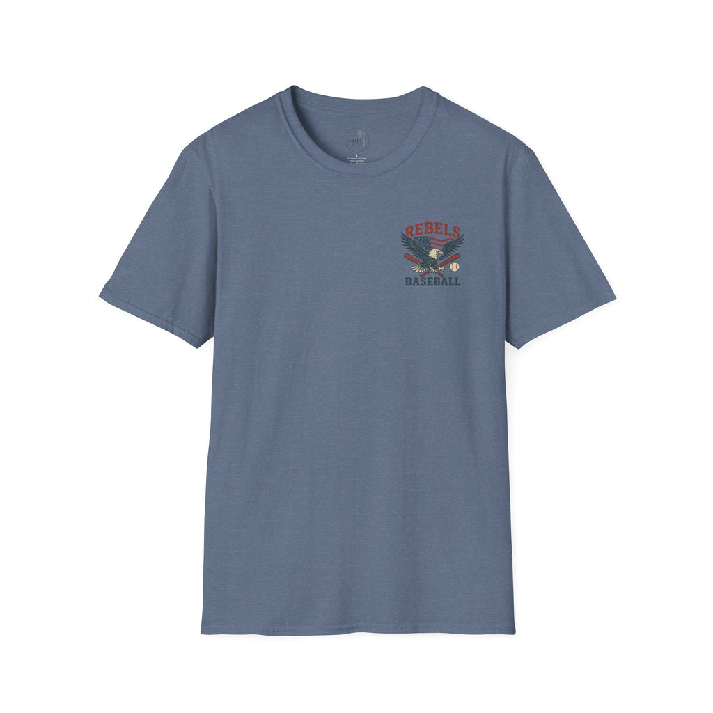 Rebels Eagle Baseball T-Shirt | Vintage Sports Team Shirt