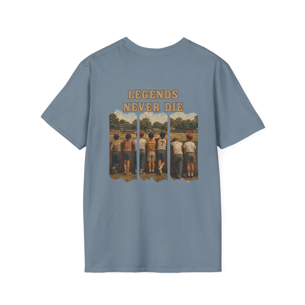 Vintage Baseball Shirt Legends Never Die | Nostalgic Baseball Tee | Baseball Dad Gift | Youth Baseball Mom Shirt | Retro Baseball Graphic