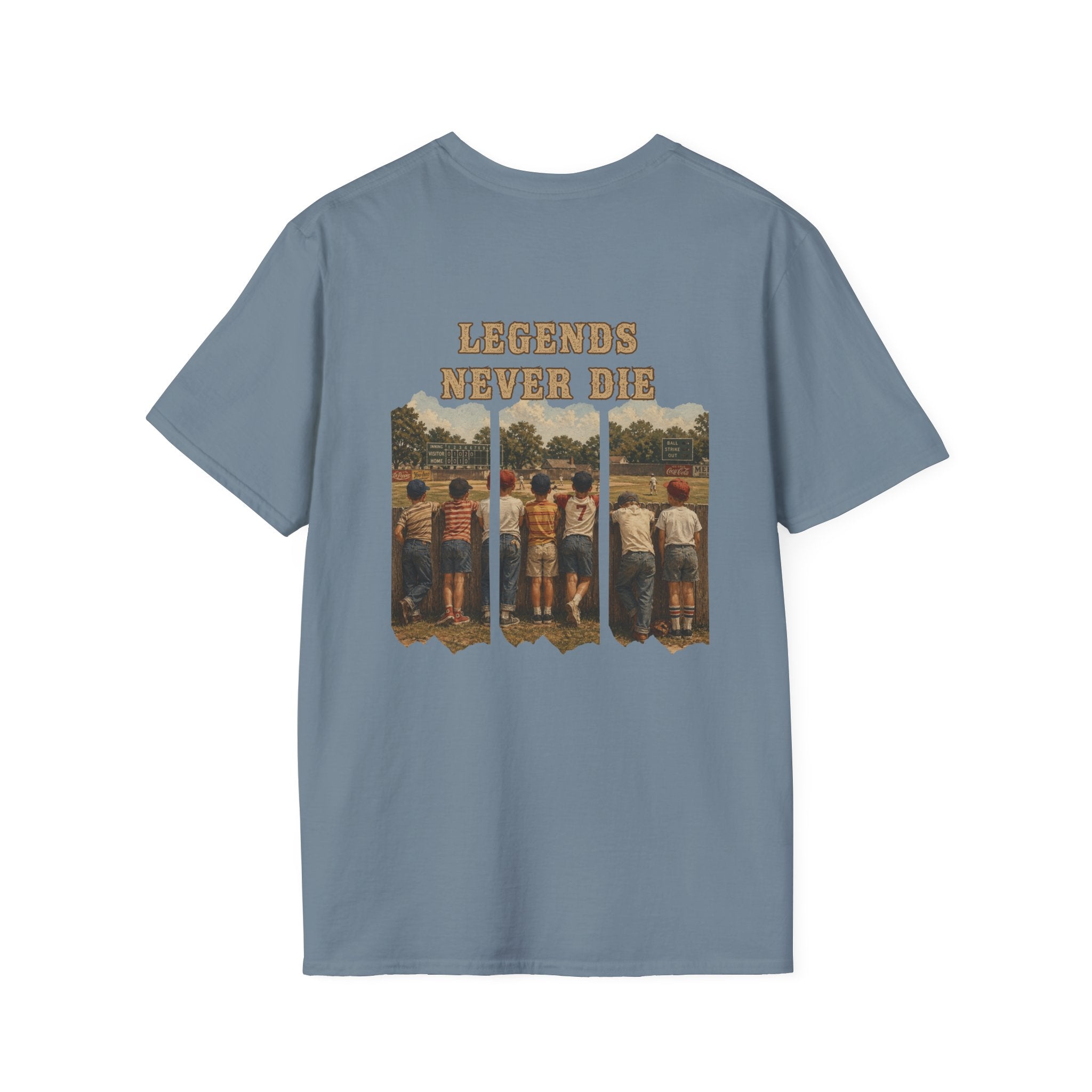 Vintage Baseball Shirt Legends Never Die | Nostalgic Baseball Tee | Baseball Dad Gift | Youth Baseball Mom Shirt | Retro Baseball Graphic