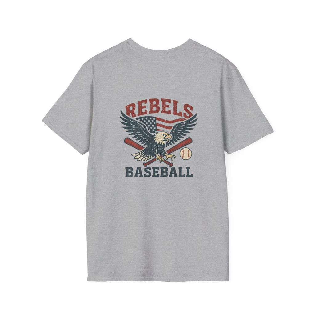 Rebels Eagle Baseball T-Shirt | Vintage Sports Team Shirt