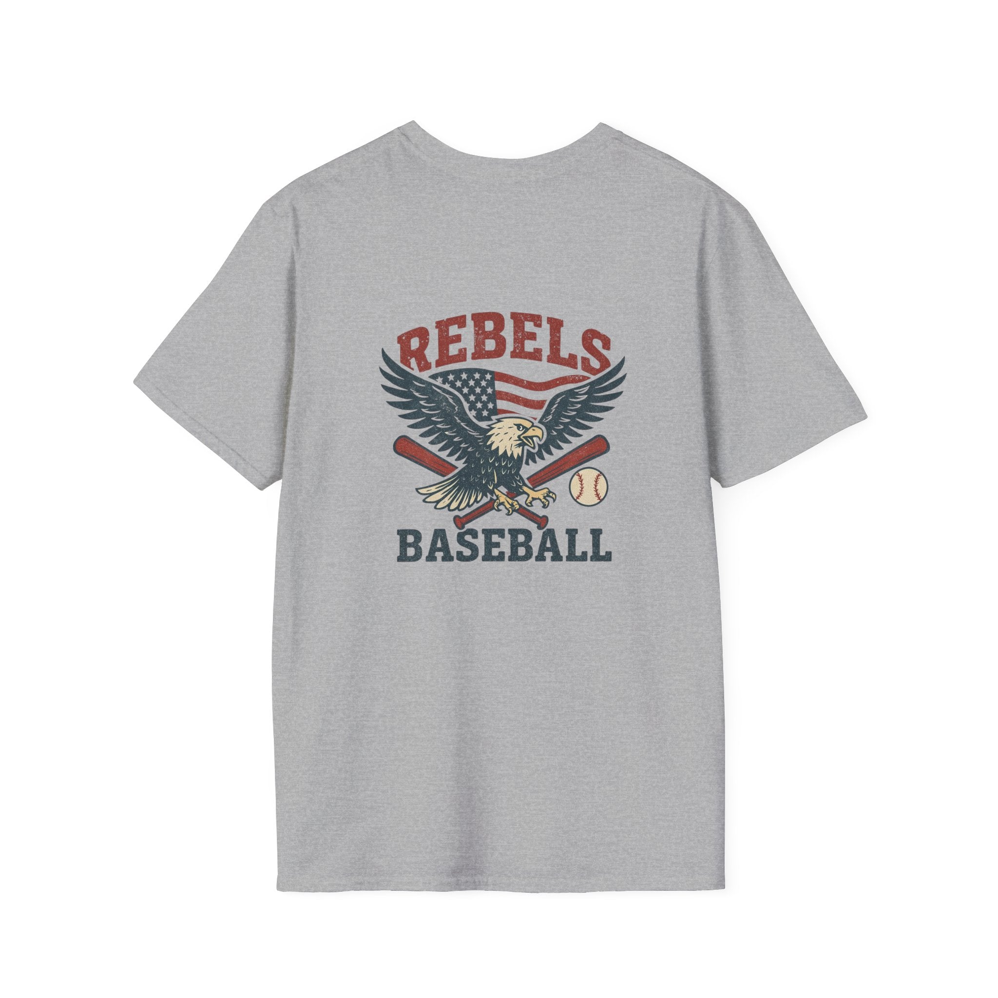 Rebels Eagle Baseball T-Shirt | Vintage Sports Team Shirt