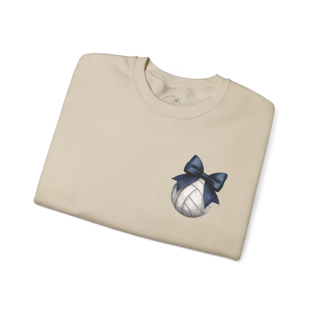 Falcons Freedom with Navy Bow Crewneck Sweatshirt