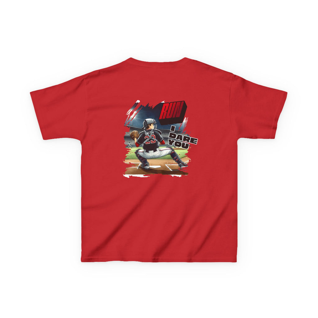 Baseball Catcher Kids Tee I Dare You Graphic tee