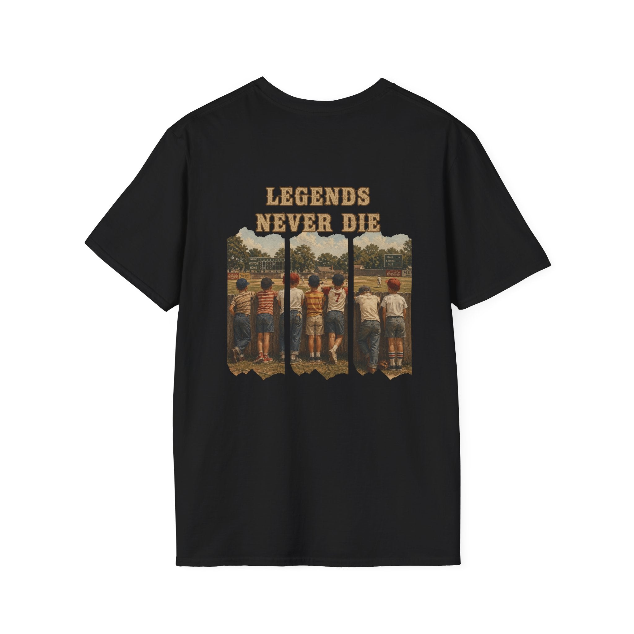Vintage Baseball Shirt Legends Never Die | Nostalgic Baseball Tee | Baseball Dad Gift | Youth Baseball Mom Shirt | Retro Baseball Graphic