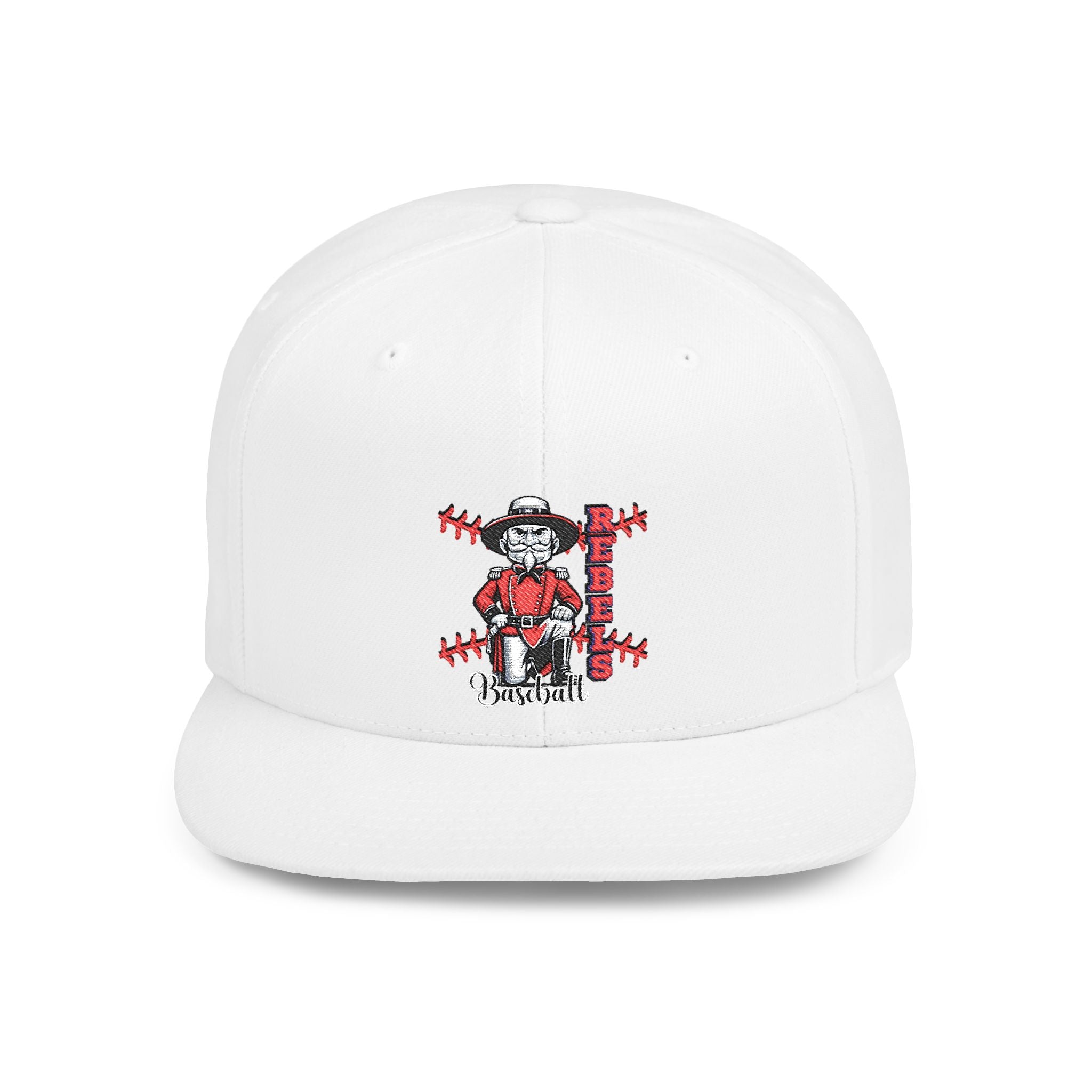 Rebels Baseball Flat Bill Snapback, Sports Mom/Dad, Game Day gear