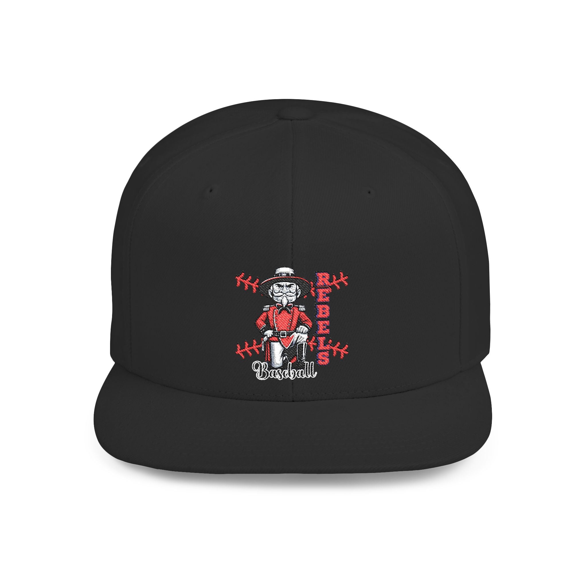 Rebels Baseball Flat Bill Snapback, Sports Mom/Dad, Game Day gear