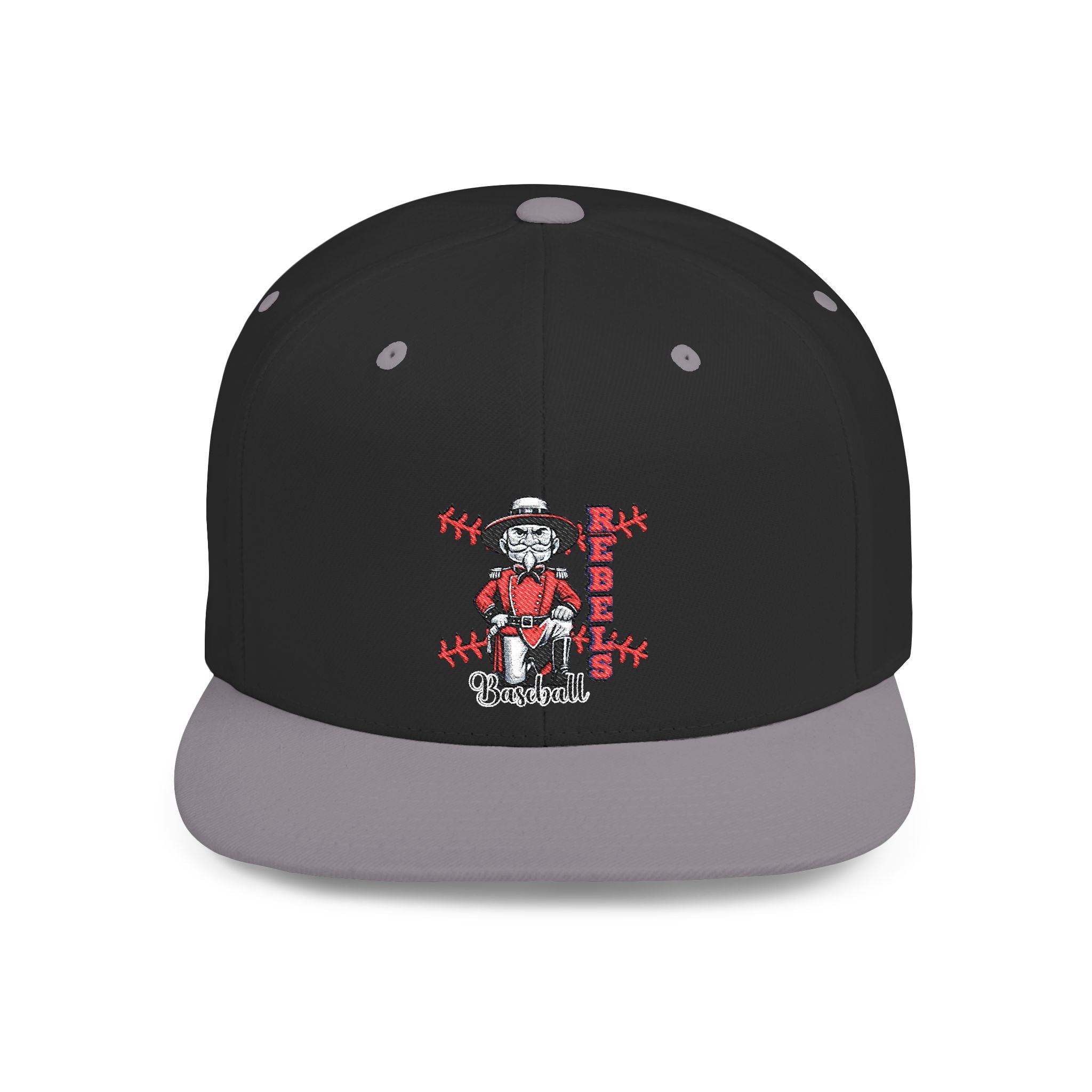 Rebels Baseball Flat Bill Snapback, Sports Mom/Dad, Game Day gear