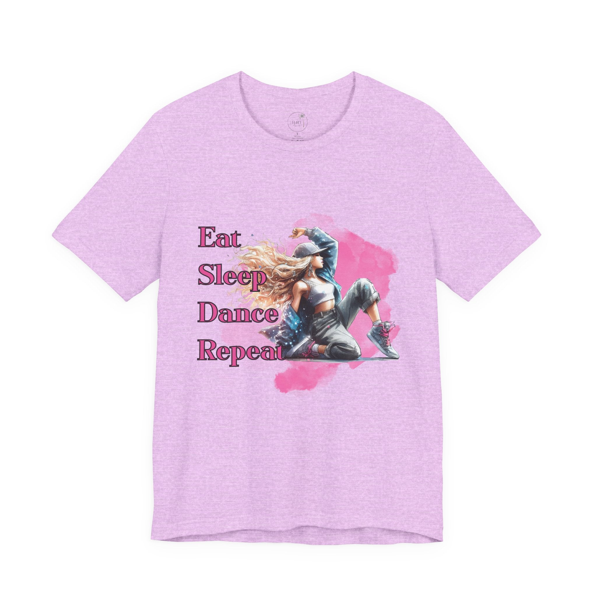 Eat Sleep Dance Repeat-Dance Lover's Unisex Tee, Gift for Dancers, Casual Dancewear, Festival Top, Unique Graphic Tee