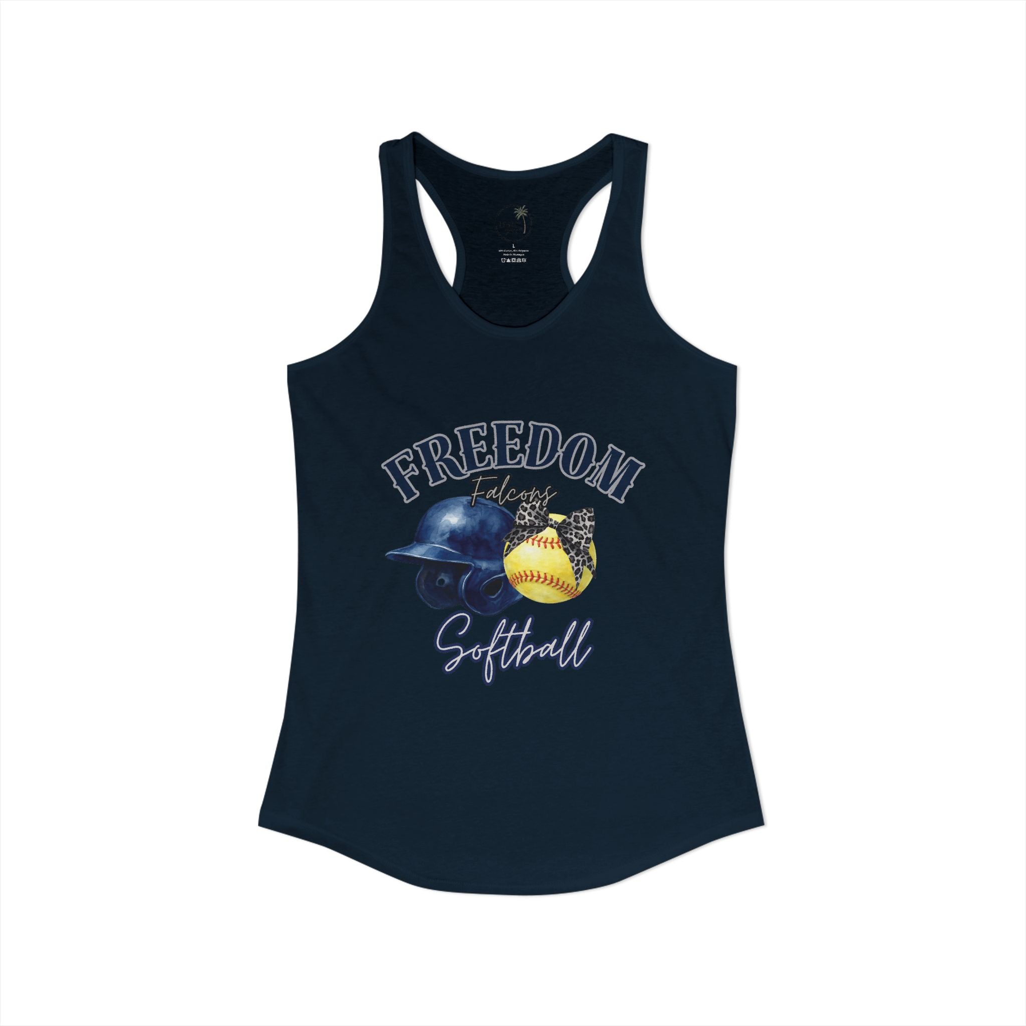 Freedom Falcon Softball  Ideal Racerback Tank
