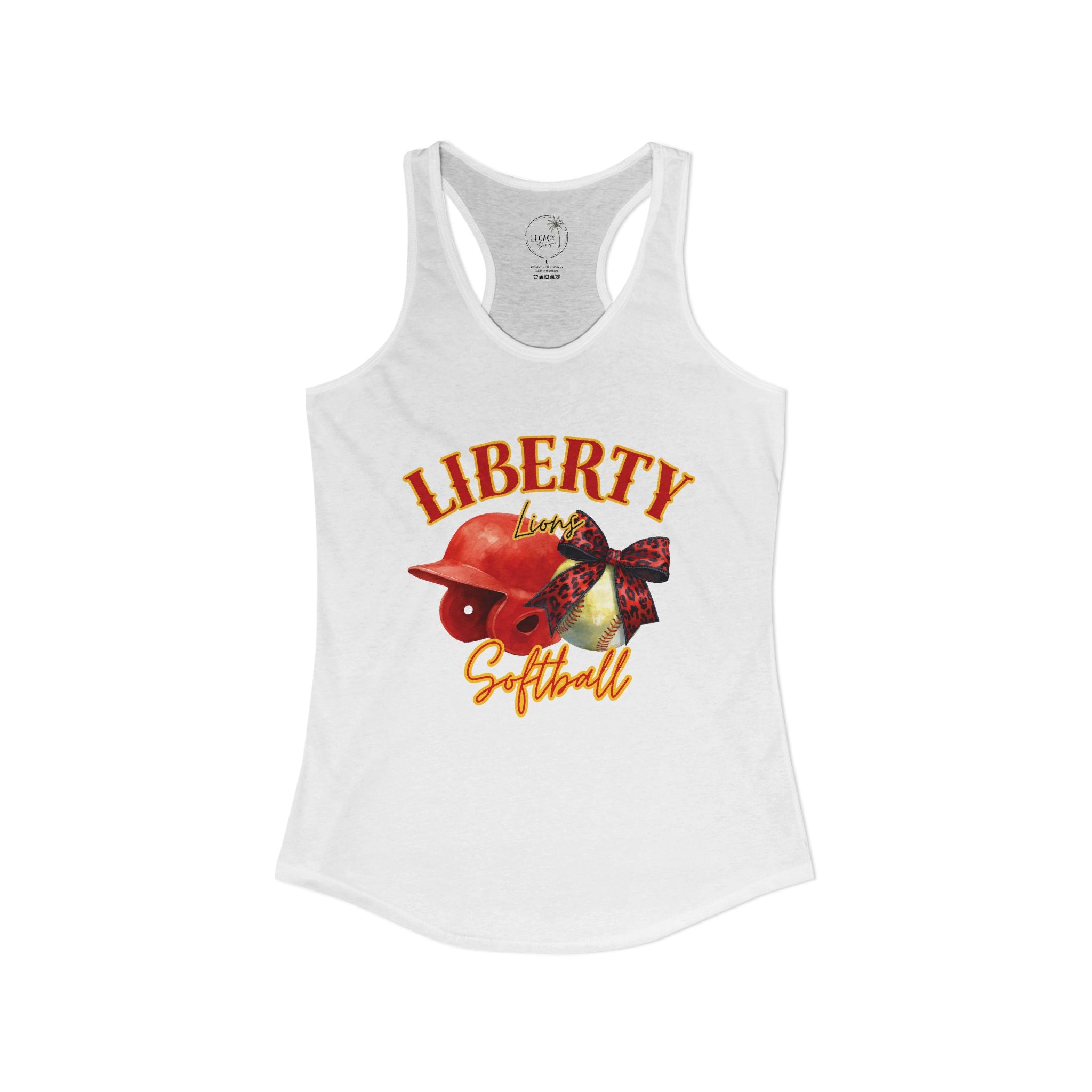 Liberty Lions Softball Women's Ideal Racerback Tank
