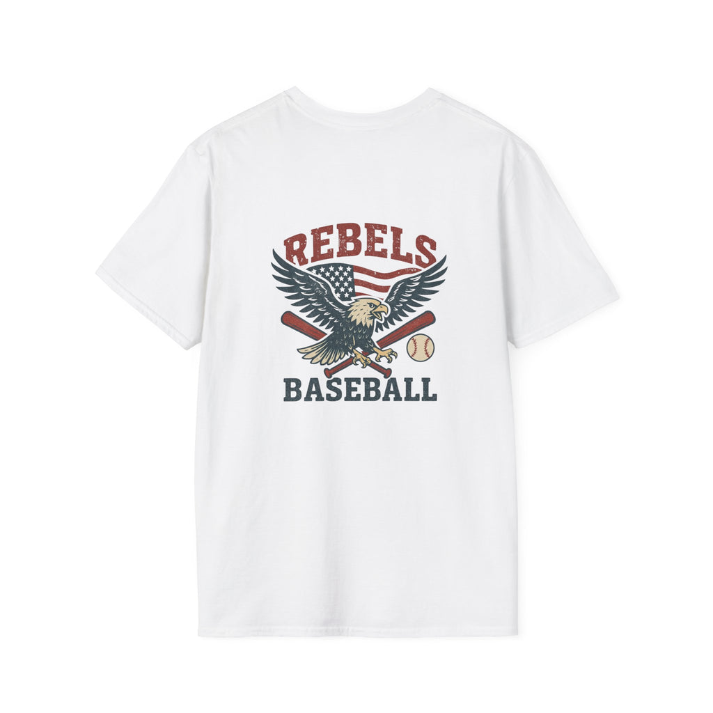 Rebels Eagle Baseball T-Shirt | Vintage Sports Team Shirt