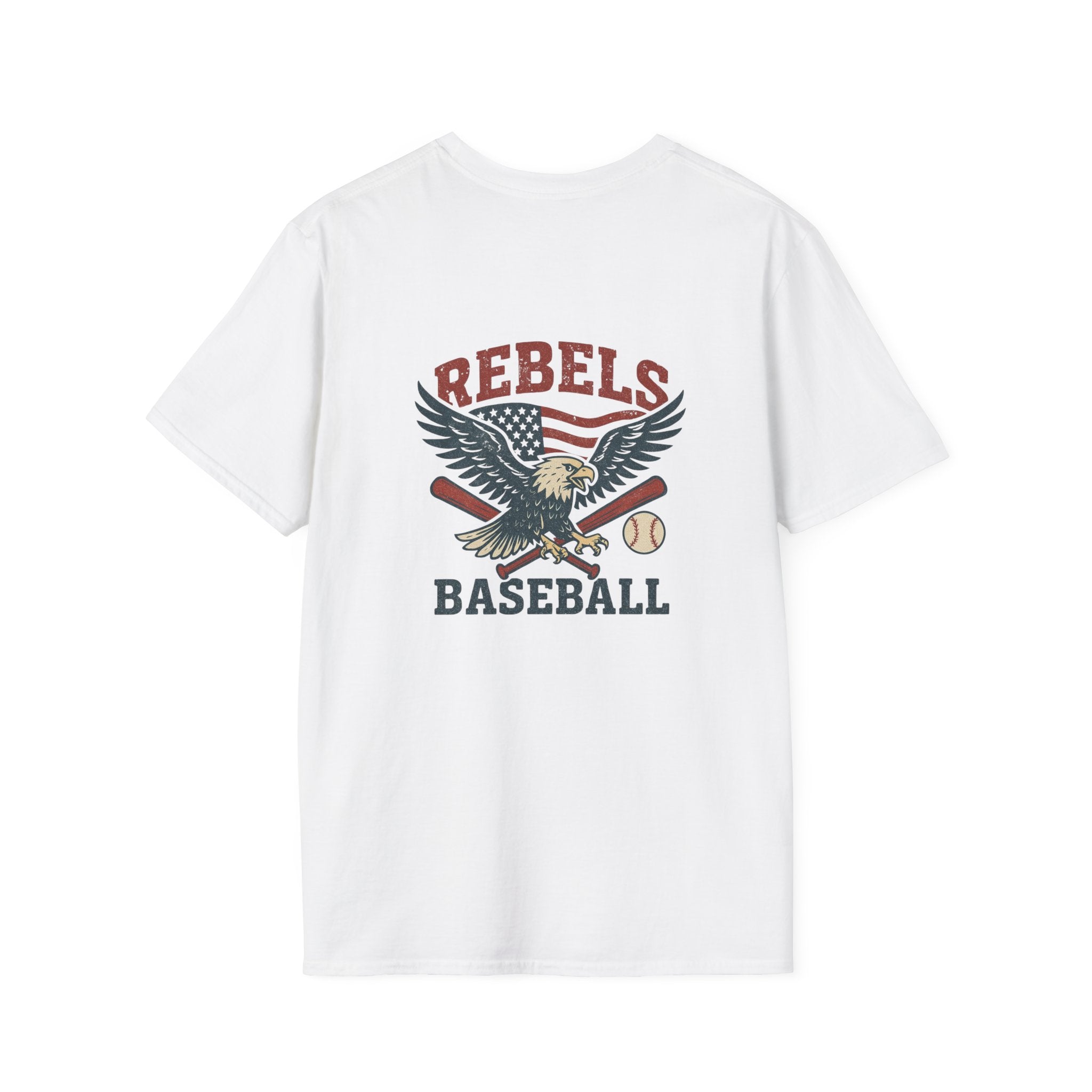 Rebels Eagle Baseball T-Shirt | Vintage Sports Team Shirt