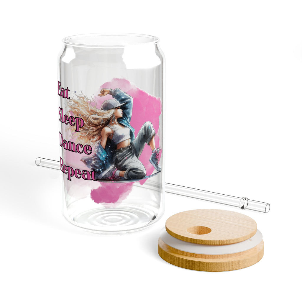 Dancer sipper Glass- 16oz Eco Friendly, Makes a great gift for the Dancer in your life!