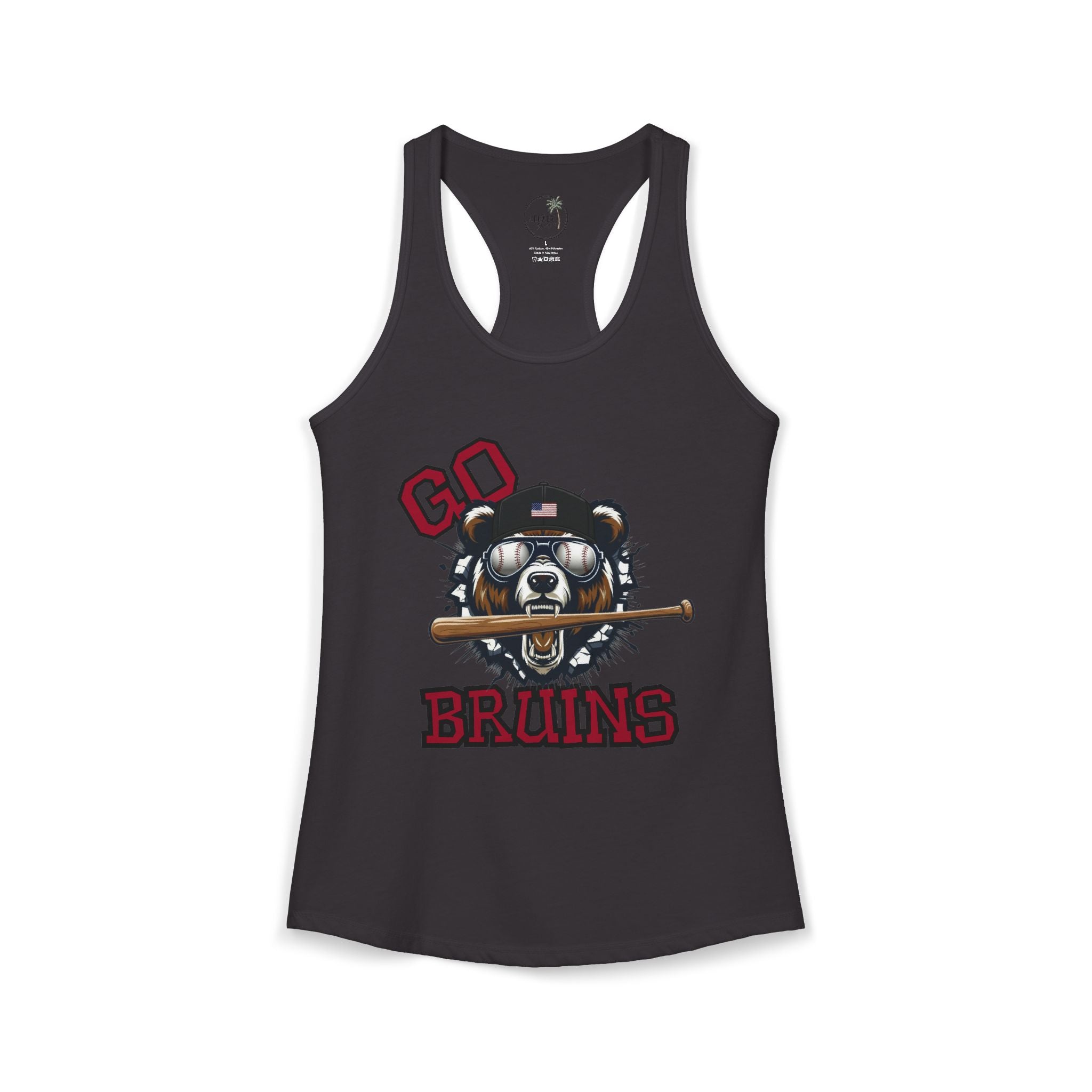 Bruins Baseball Women's Ideal Racerback Tank
