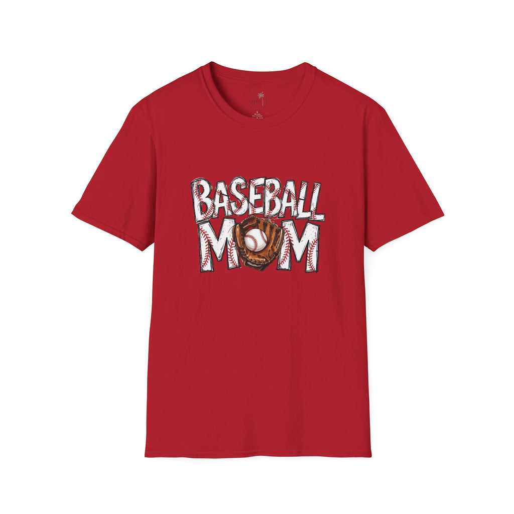 Baseball Mom T-Shirt | Baseball Ball Graphic, Mom Lettering