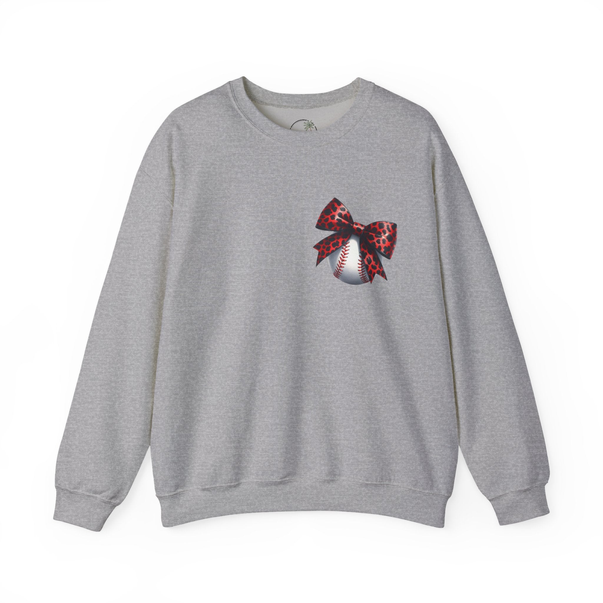 Spartans Baseball Red Leopard Bow Baseball