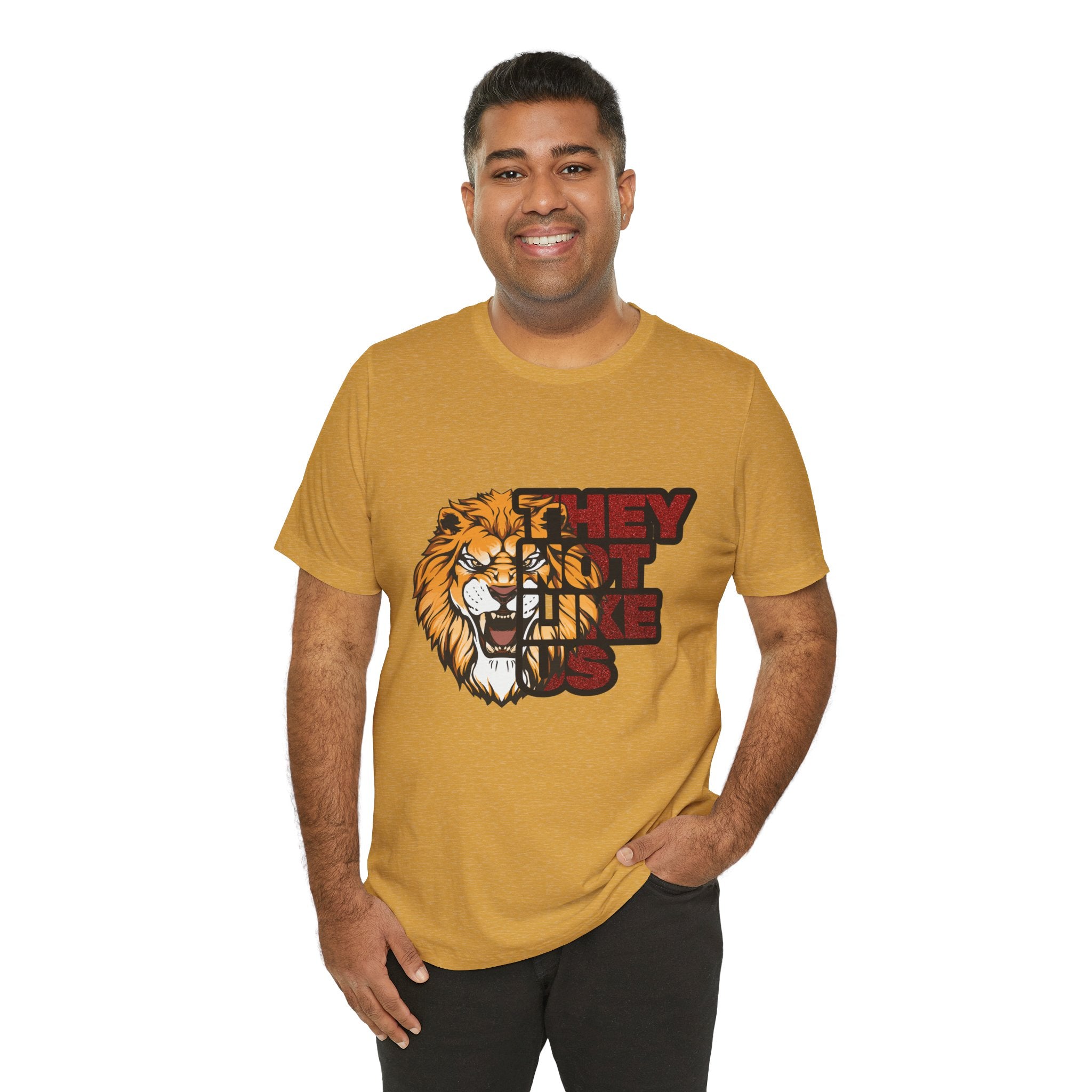 Lion They Not Like Us T-Shirt | Bold Graphic Tee | Sports Fan Pride Shirt | Liberty Lions Tee | Game Day Outfit